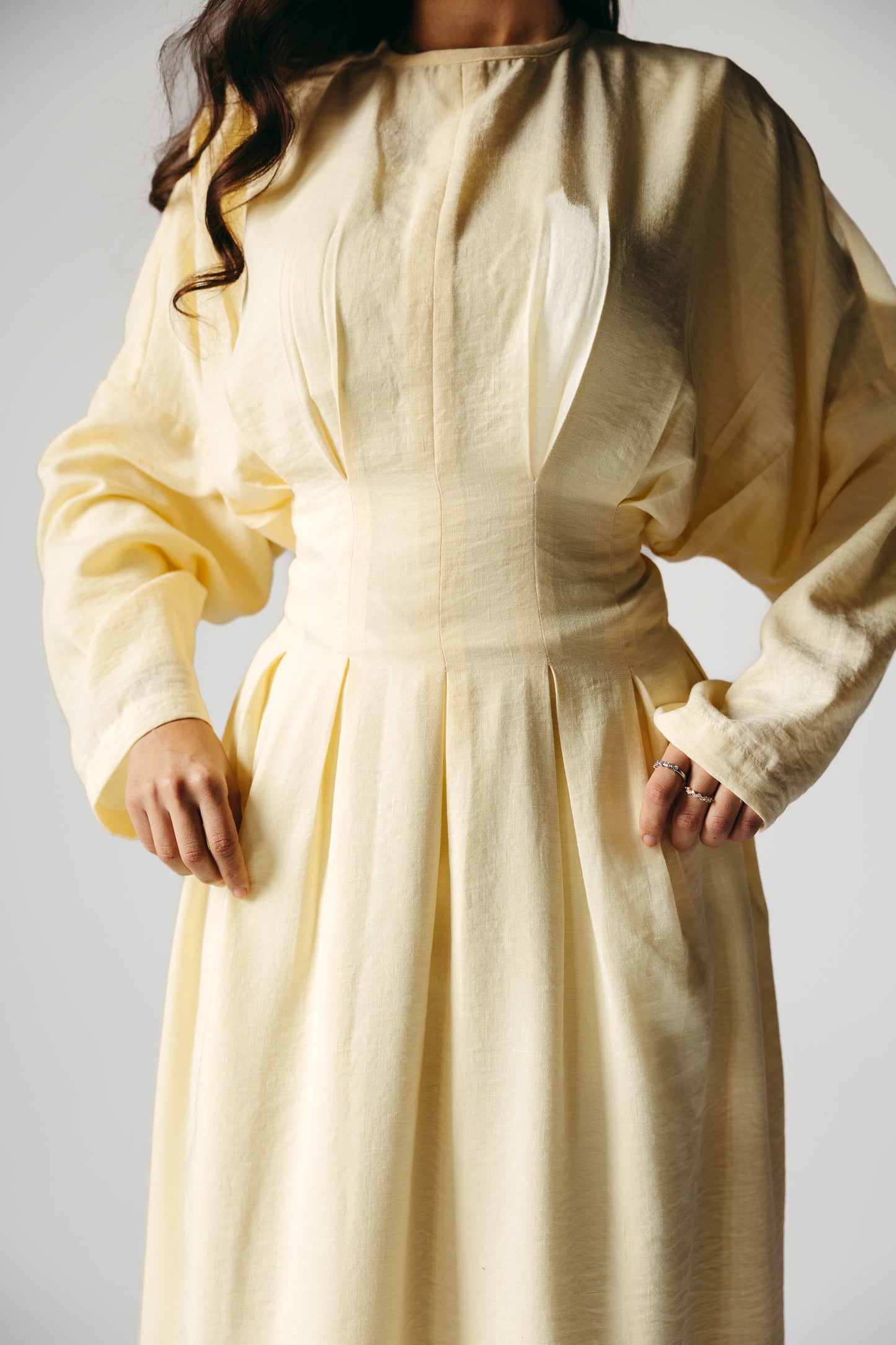 The Blossom Dress in Lemon Cream