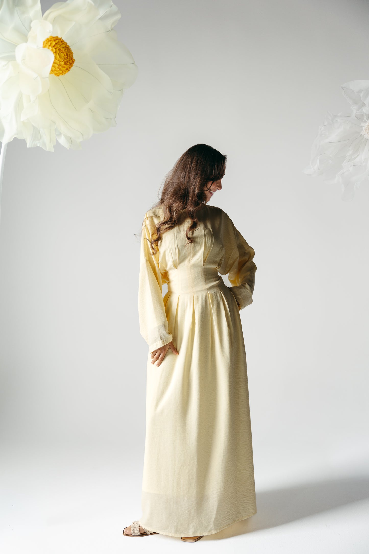 The Blossom Dress in Lemon Cream