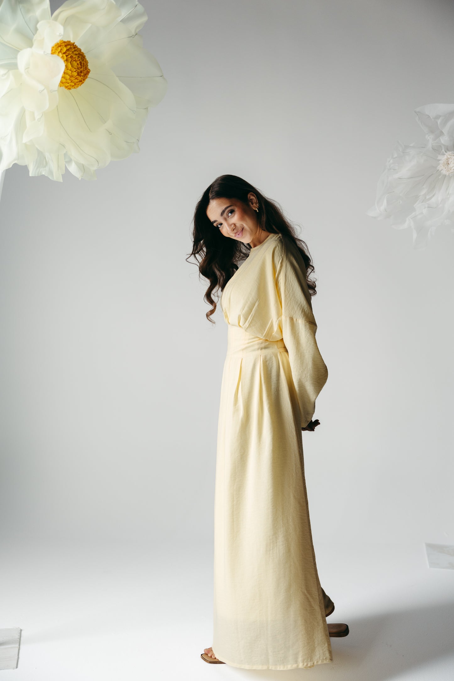 The Blossom Dress in Lemon Cream