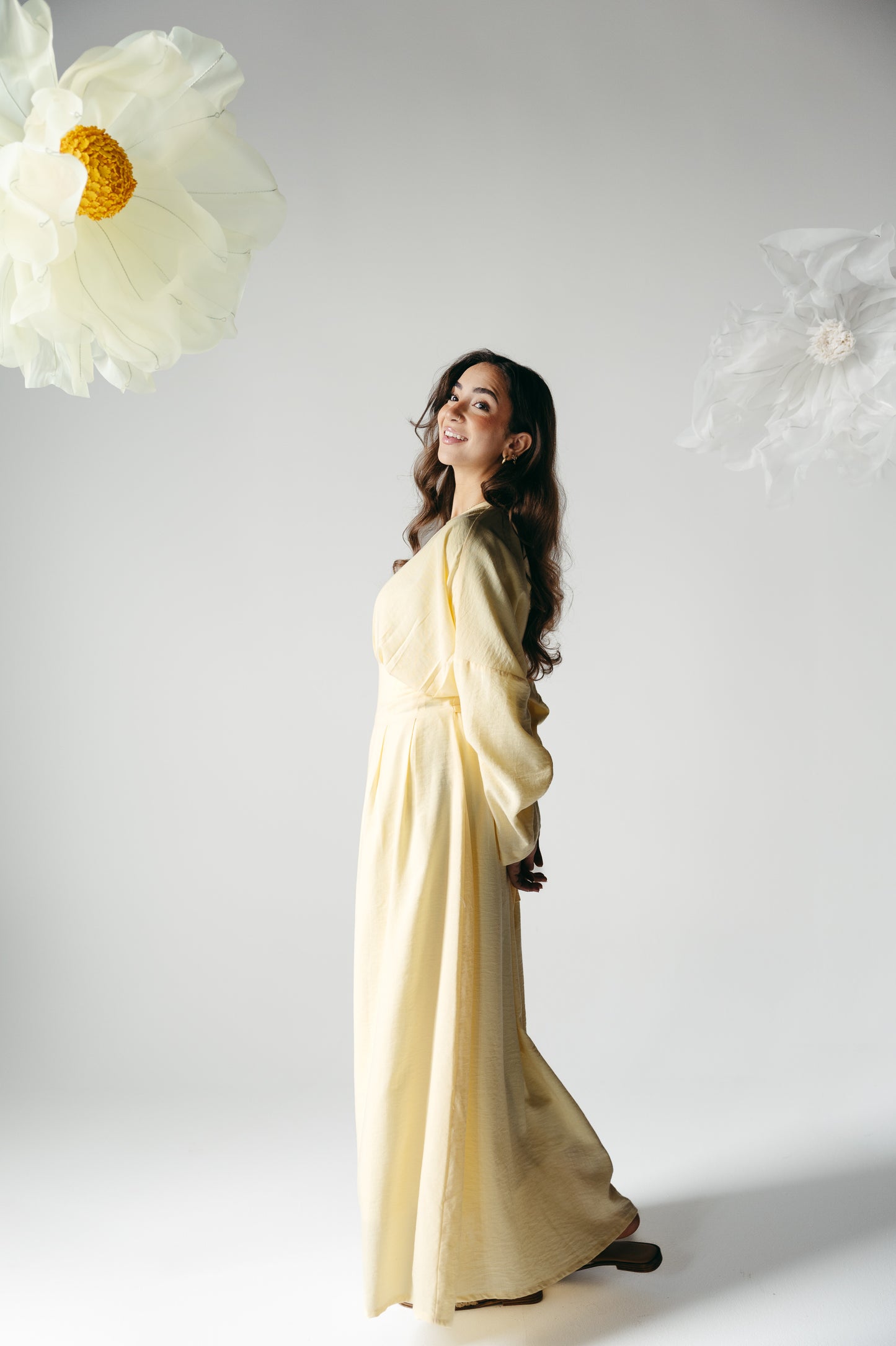 The Blossom Dress in Lemon Cream