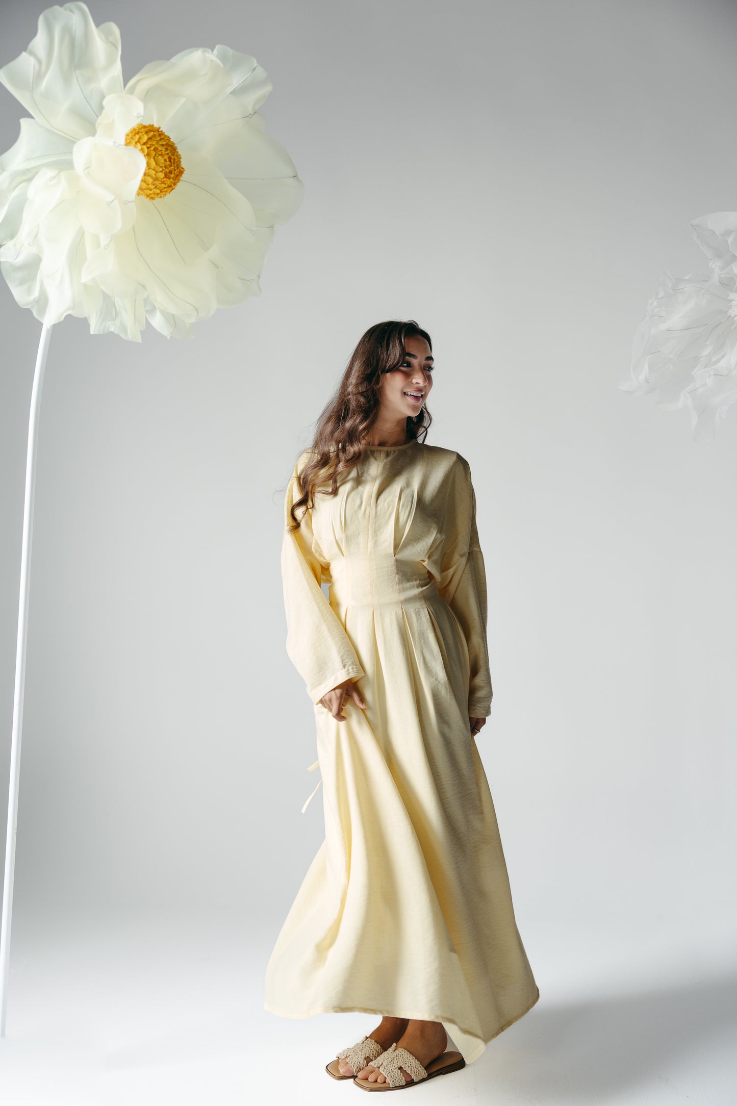 The Blossom Dress in Lemon Cream