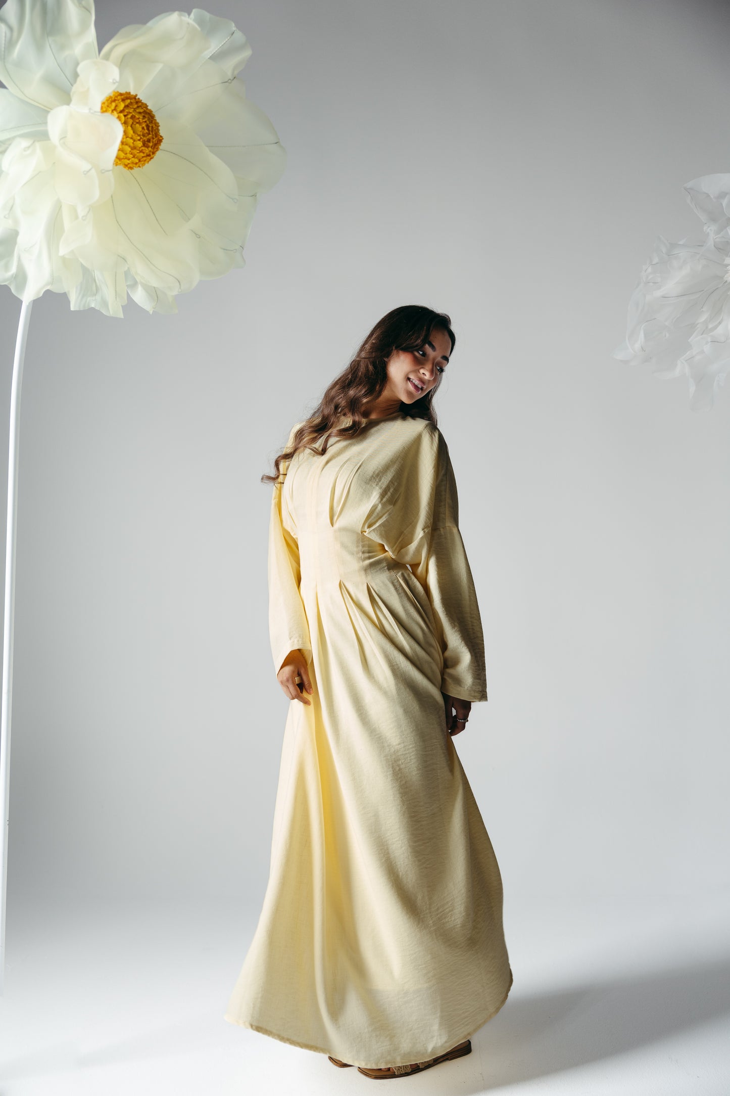 The Blossom Dress in Lemon Cream