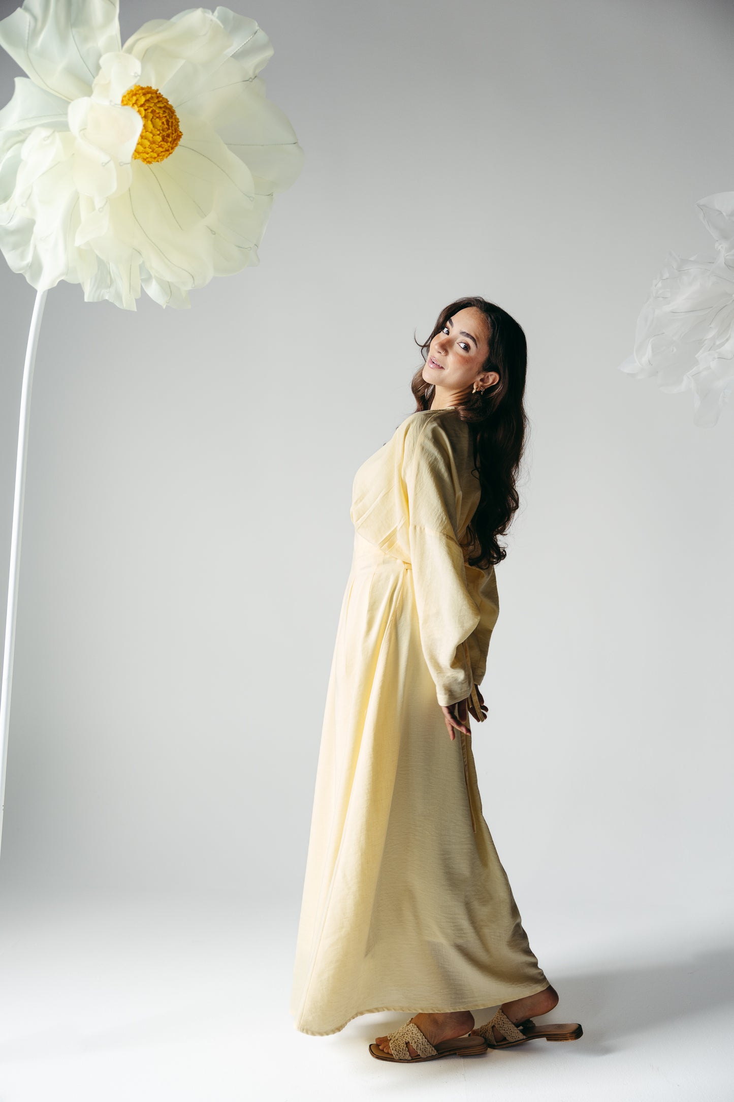 The Blossom Dress in Lemon Cream