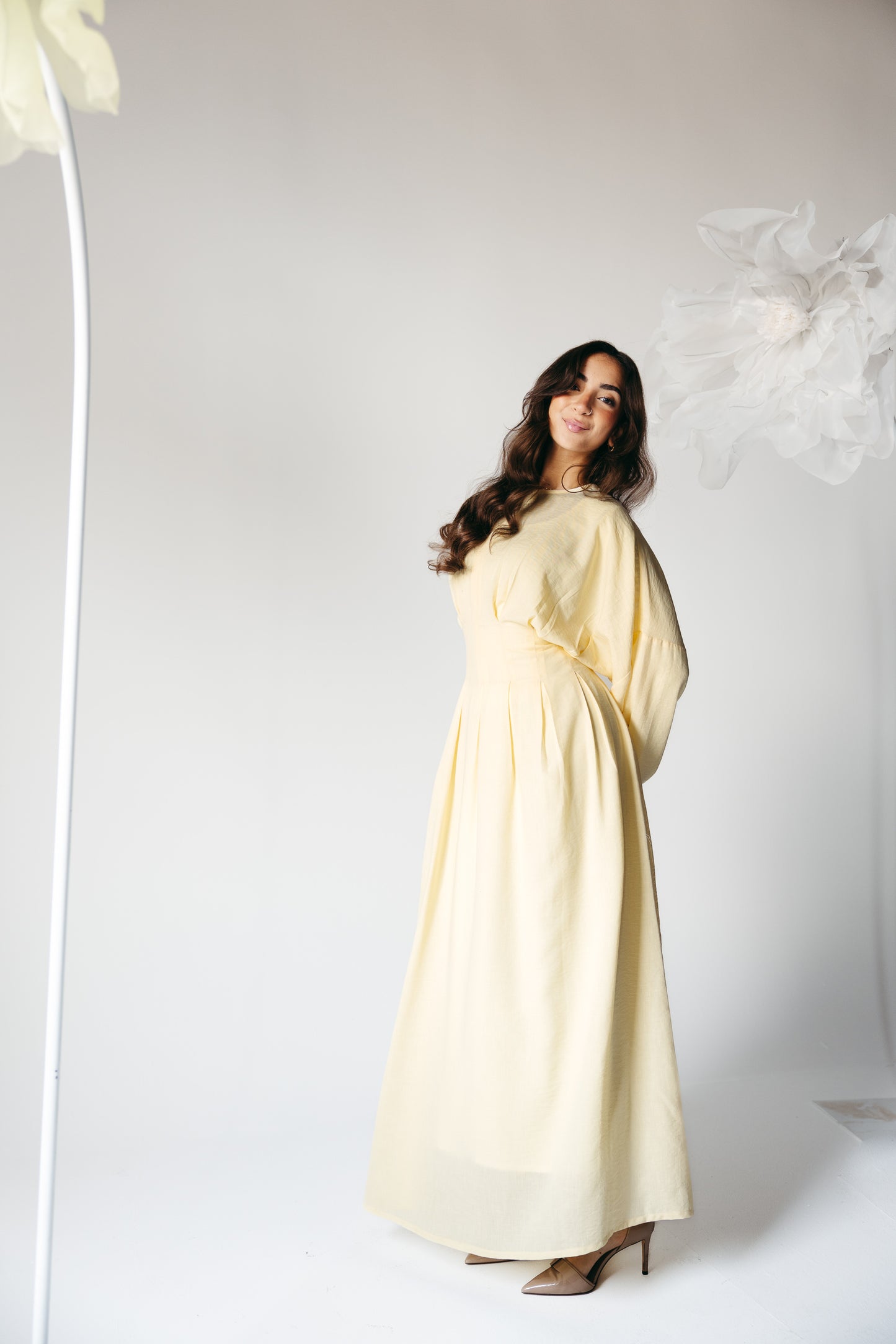 The Blossom Dress in Lemon Cream