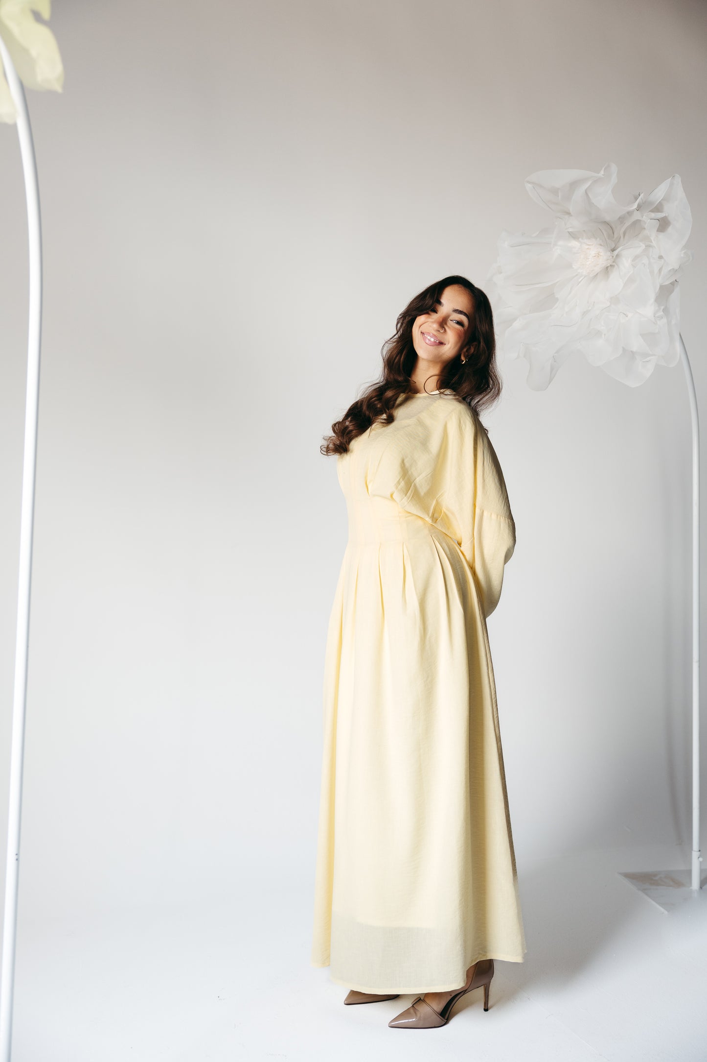 The Blossom Dress in Lemon Cream