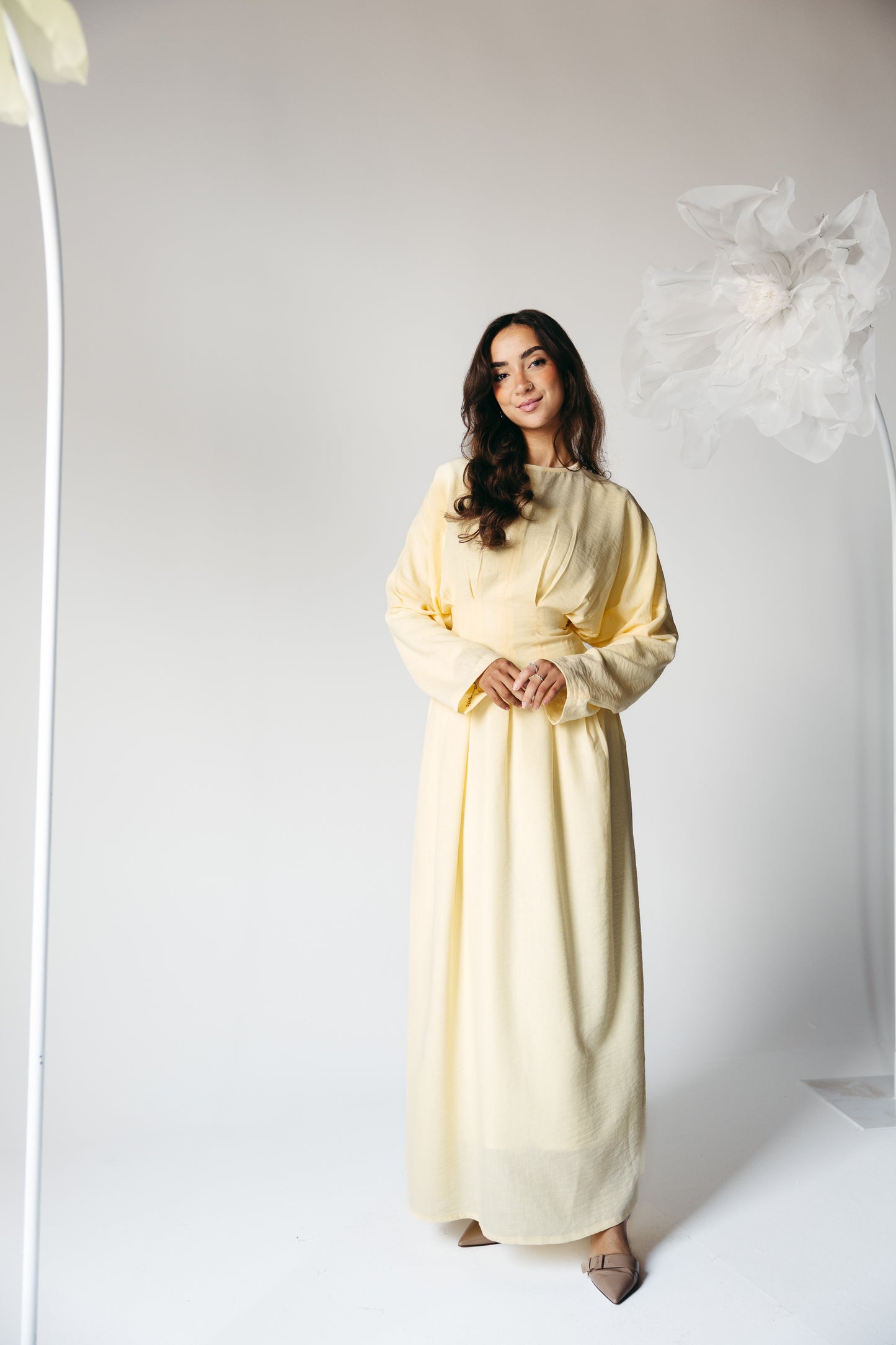 The Blossom Dress in Lemon Cream