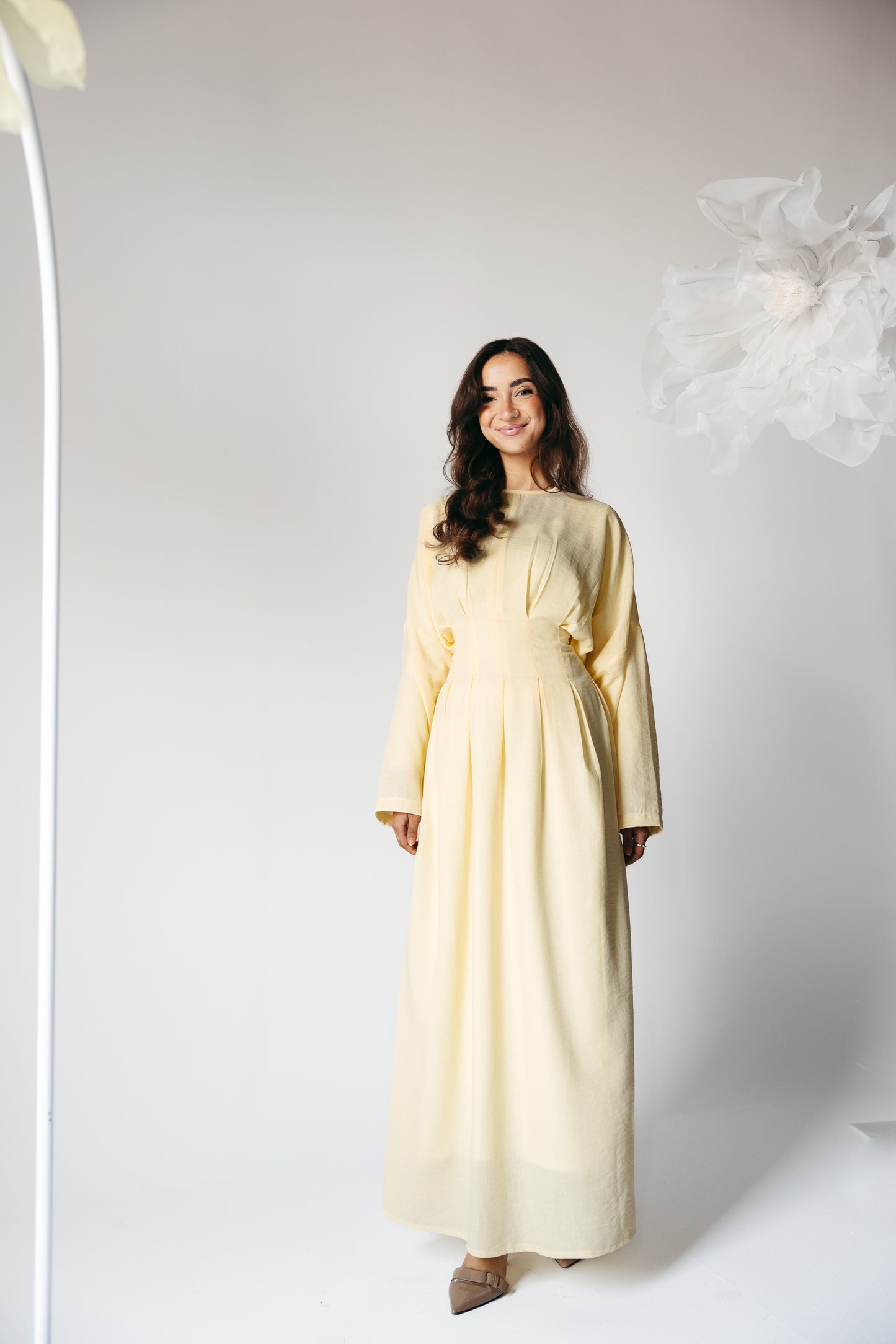The Blossom Dress in Lemon Cream