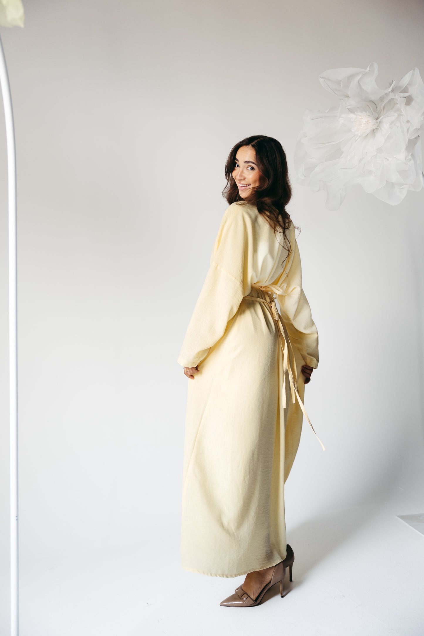 The Blossom Dress in Lemon Cream