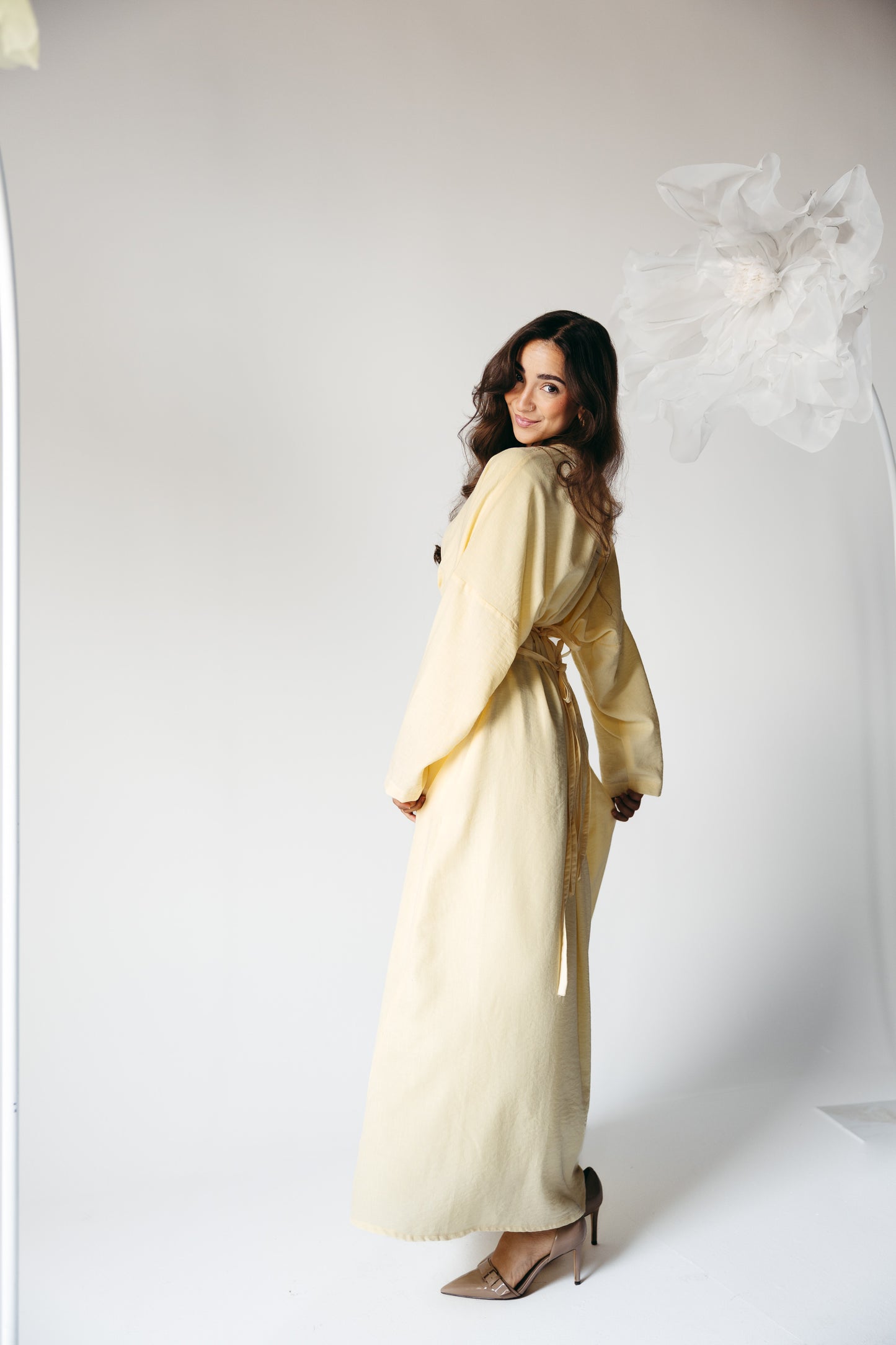 The Blossom Dress in Lemon Cream