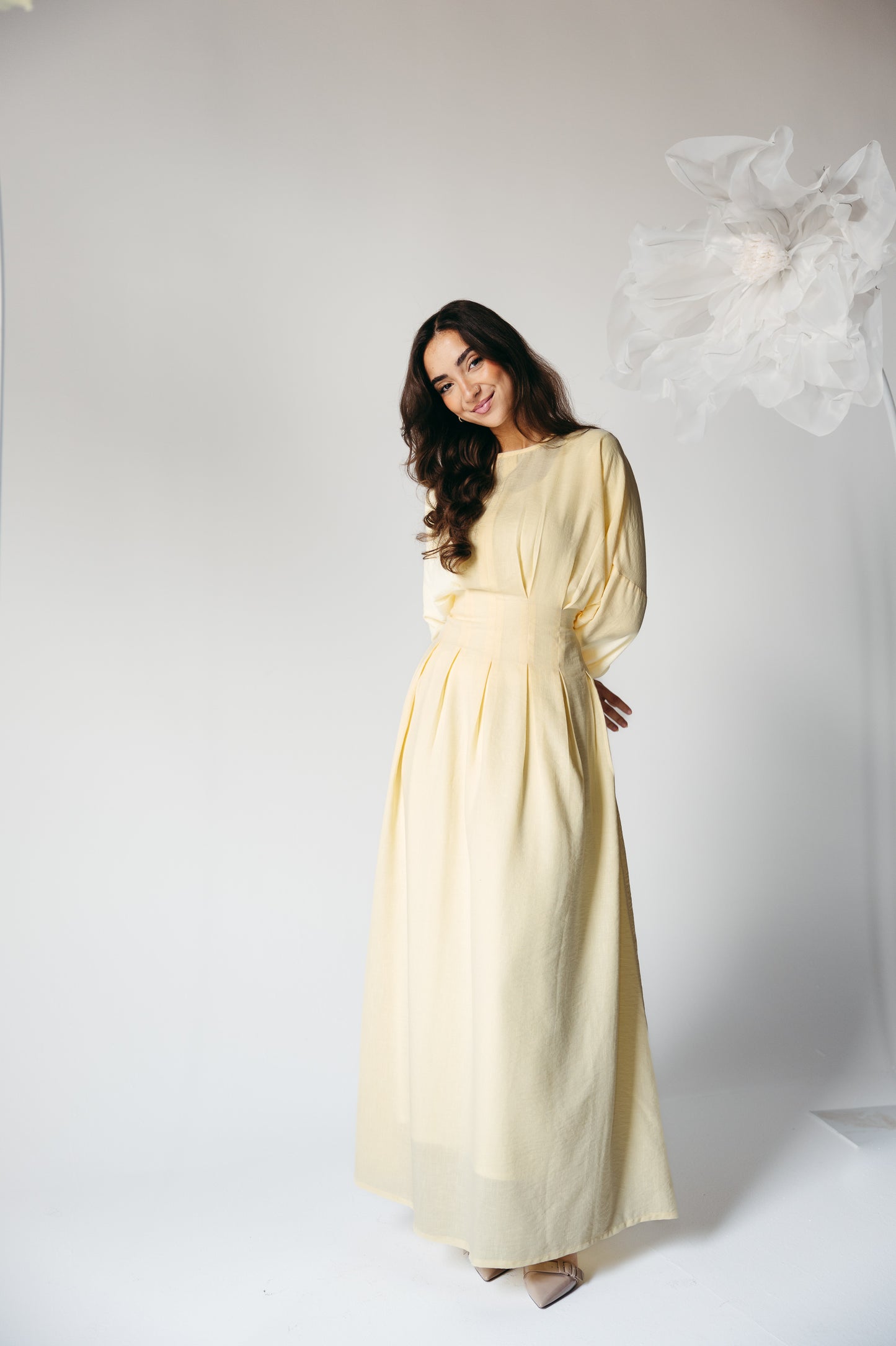 The Blossom Dress in Lemon Cream