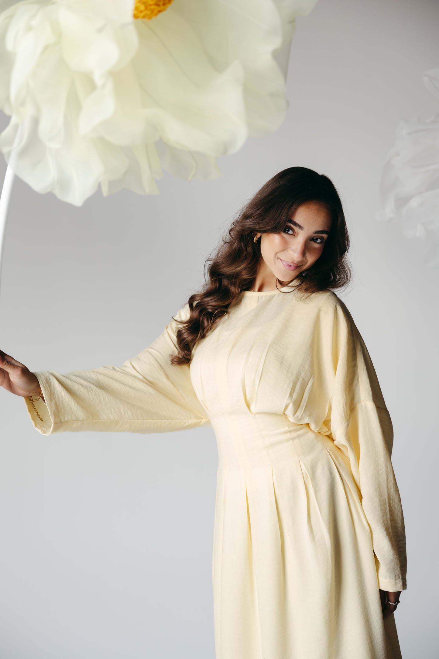 The Blossom Dress in Lemon Cream