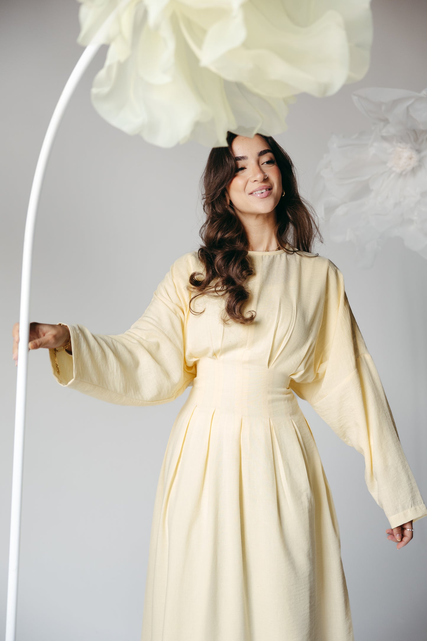 The Blossom Dress in Lemon Cream