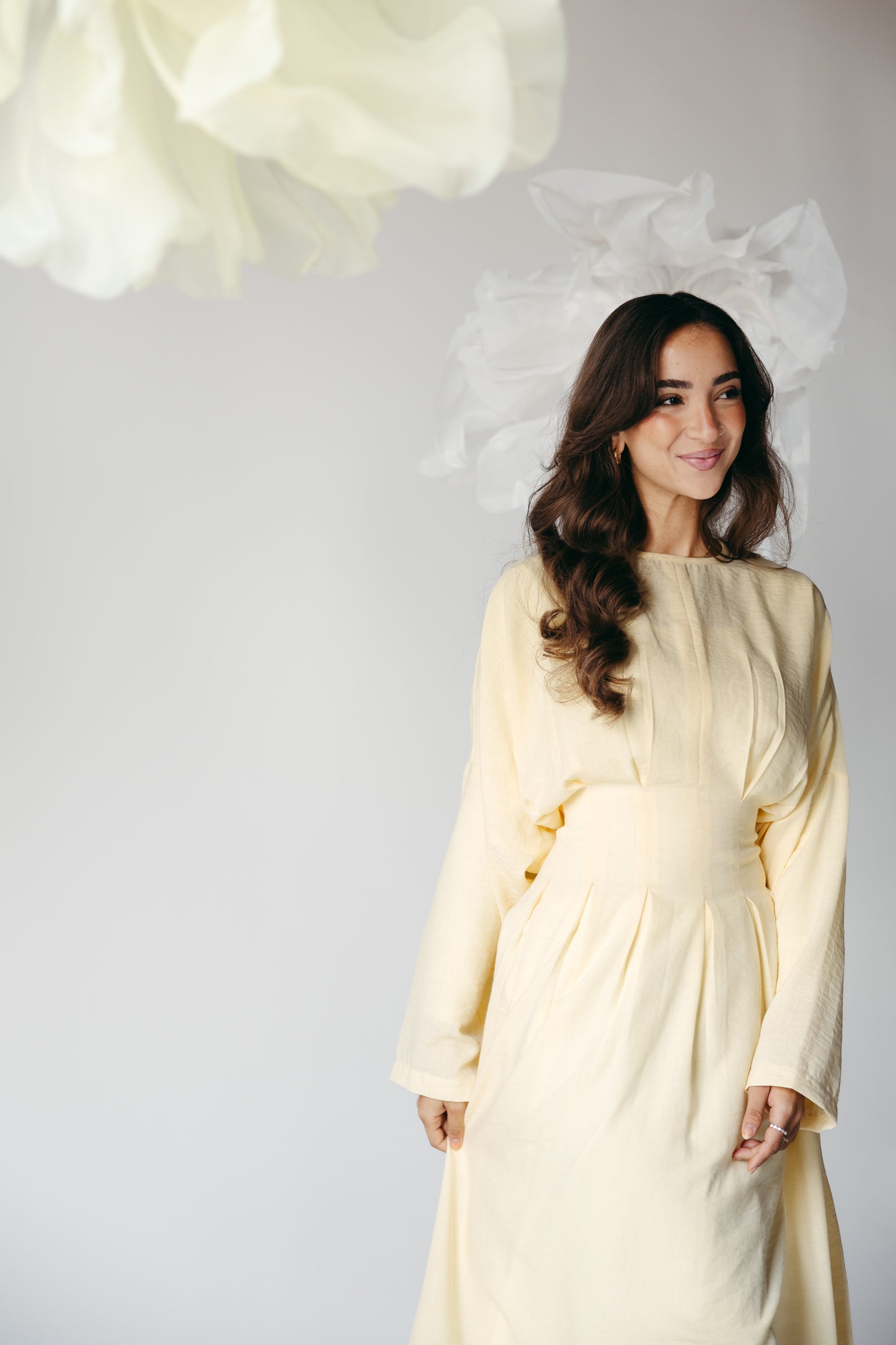 The Blossom Dress in Lemon Cream