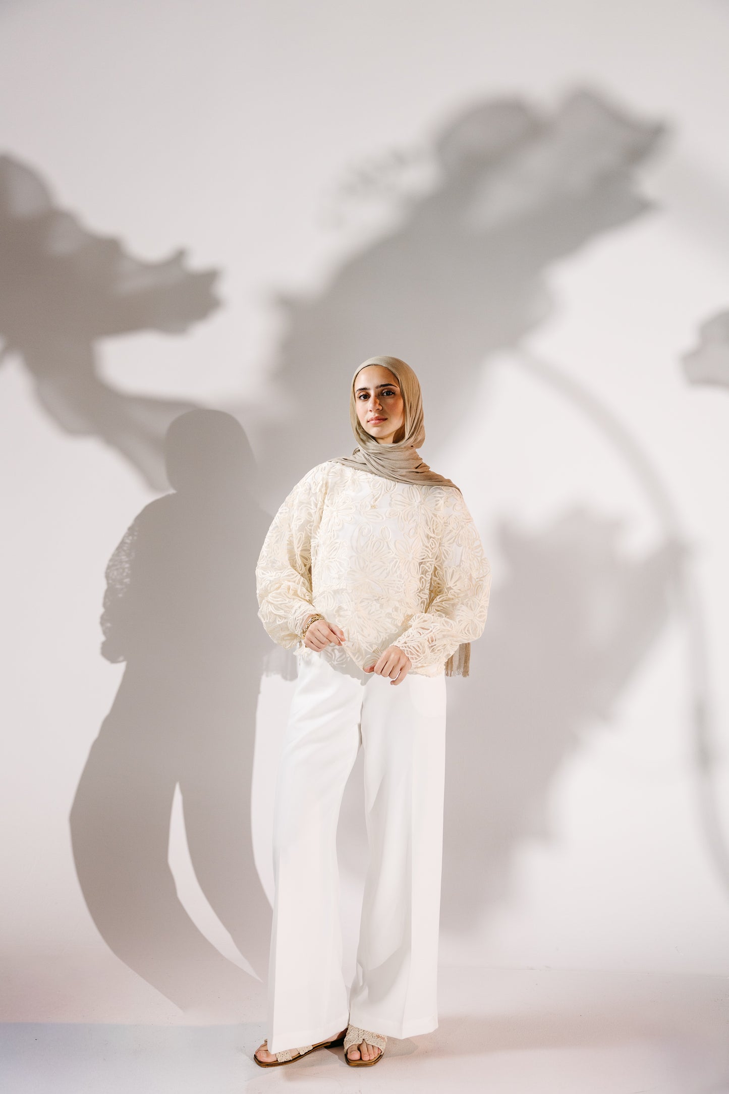 The Bloom Blouse in Chantilly Cream