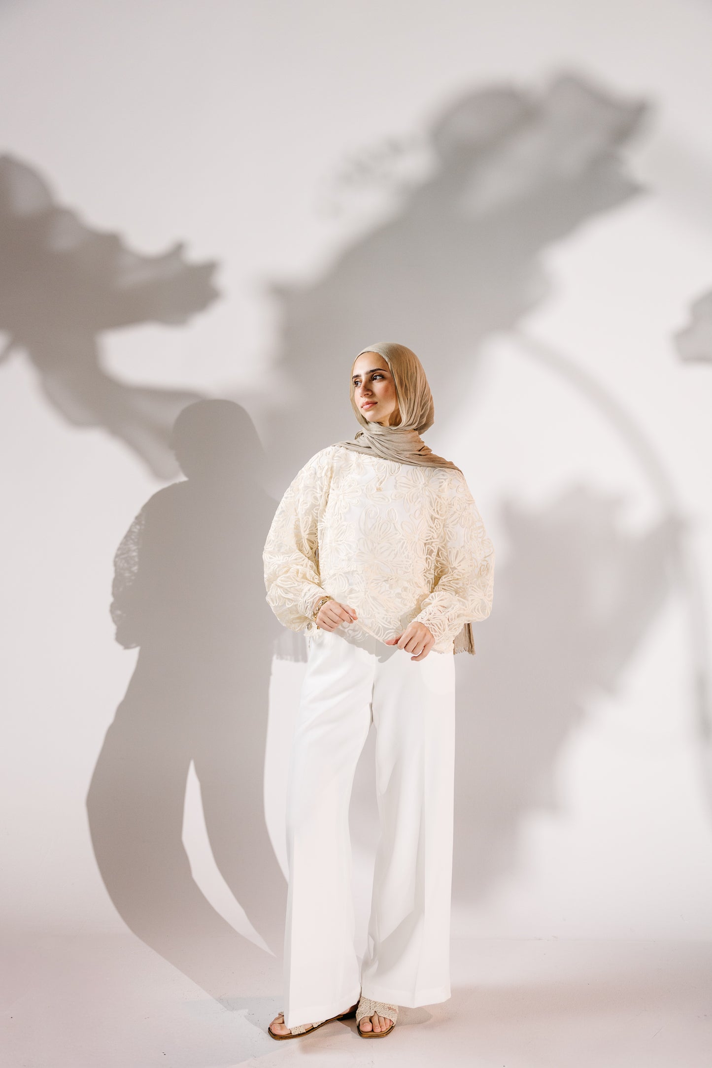 The Bloom Blouse in Chantilly Cream