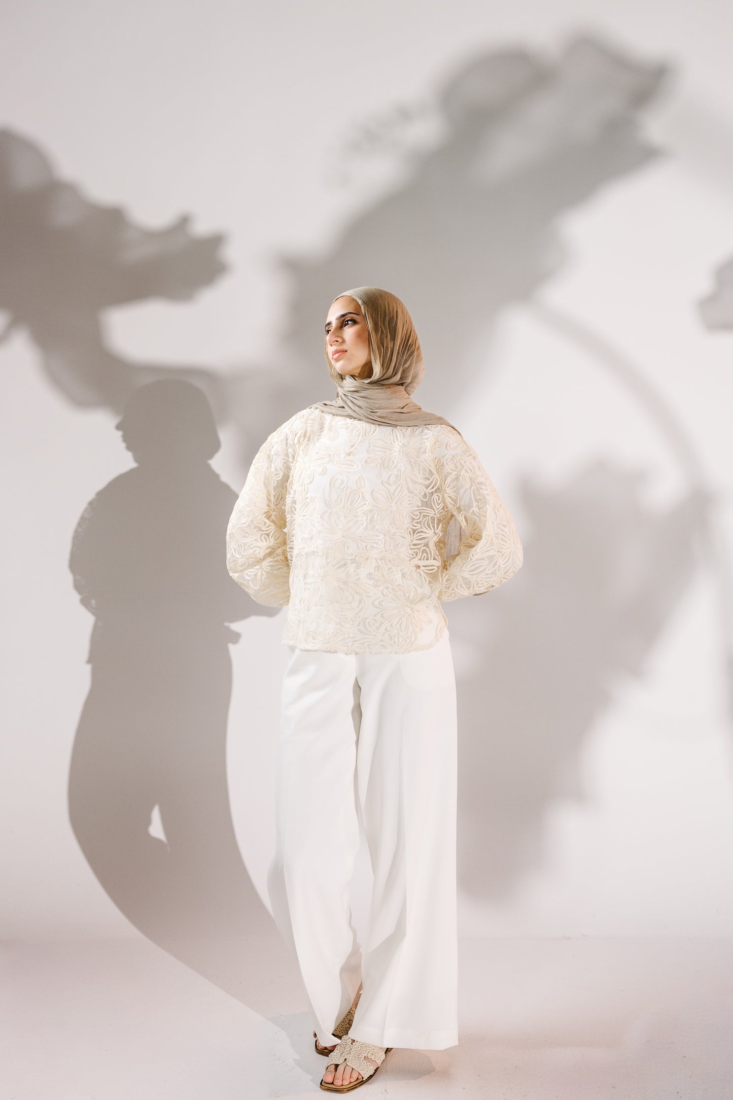 The Bloom Blouse in Chantilly Cream