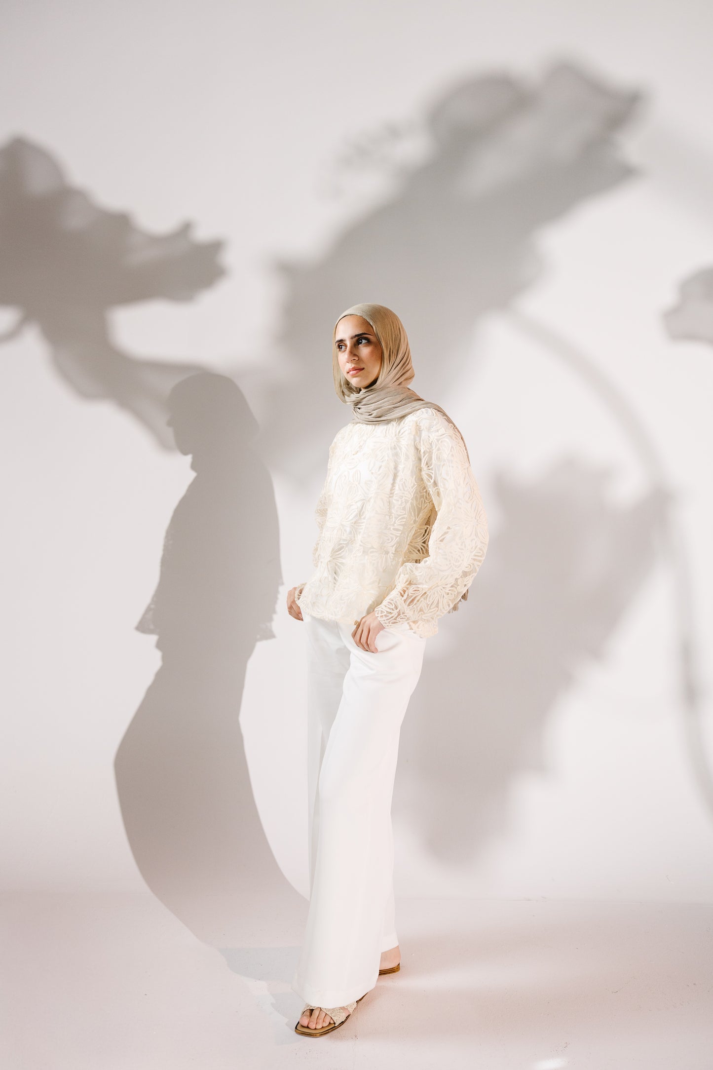 The Bloom Blouse in Chantilly Cream