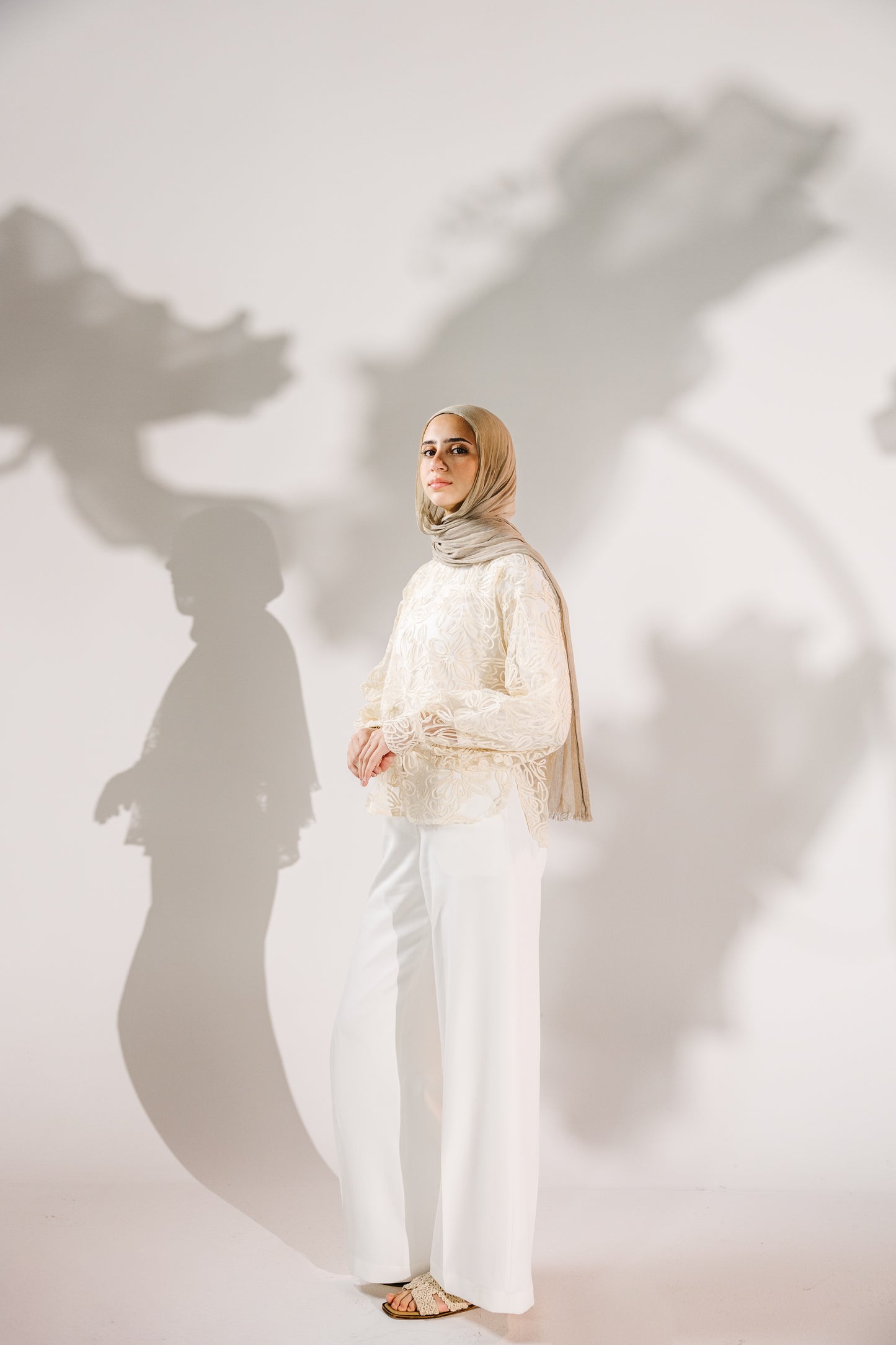 The Bloom Blouse in Chantilly Cream