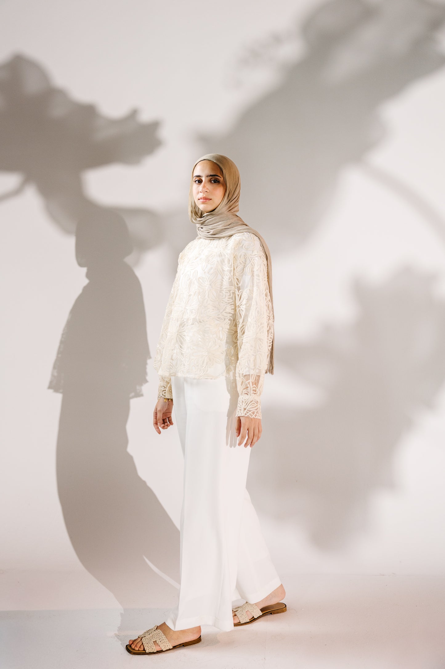 The Bloom Blouse in Chantilly Cream