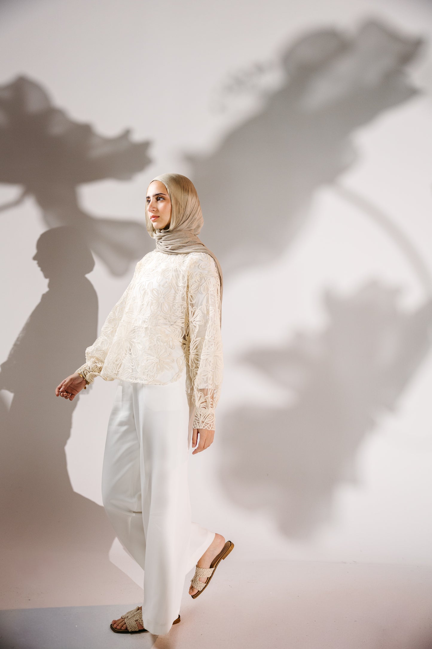 The Bloom Blouse in Chantilly Cream