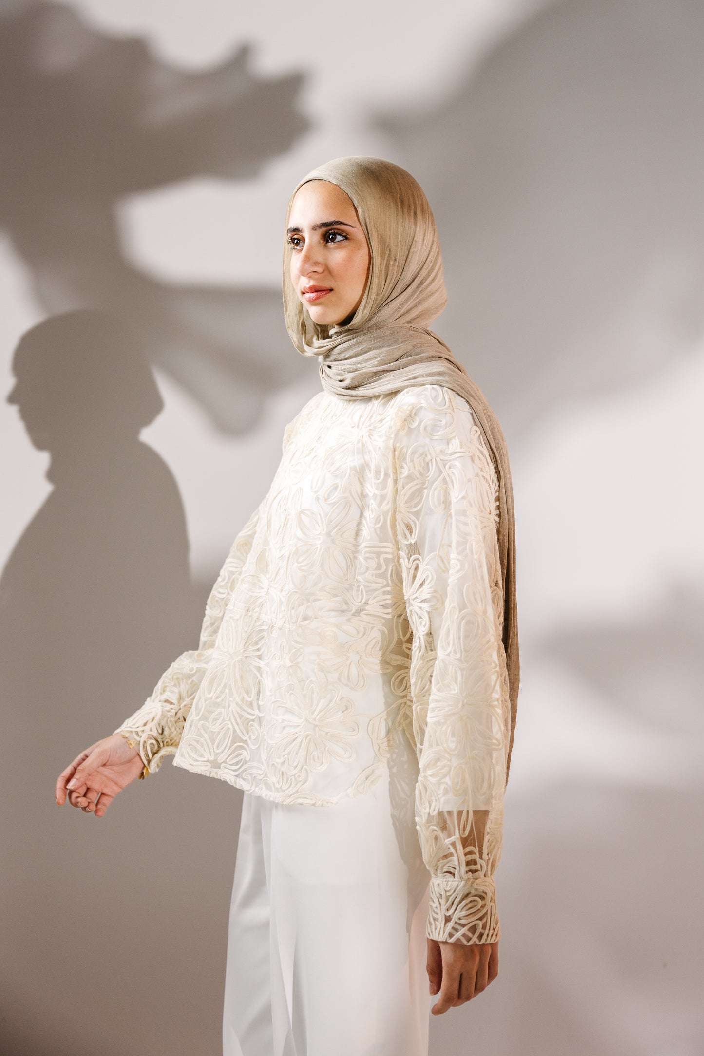 The Bloom Blouse in Chantilly Cream