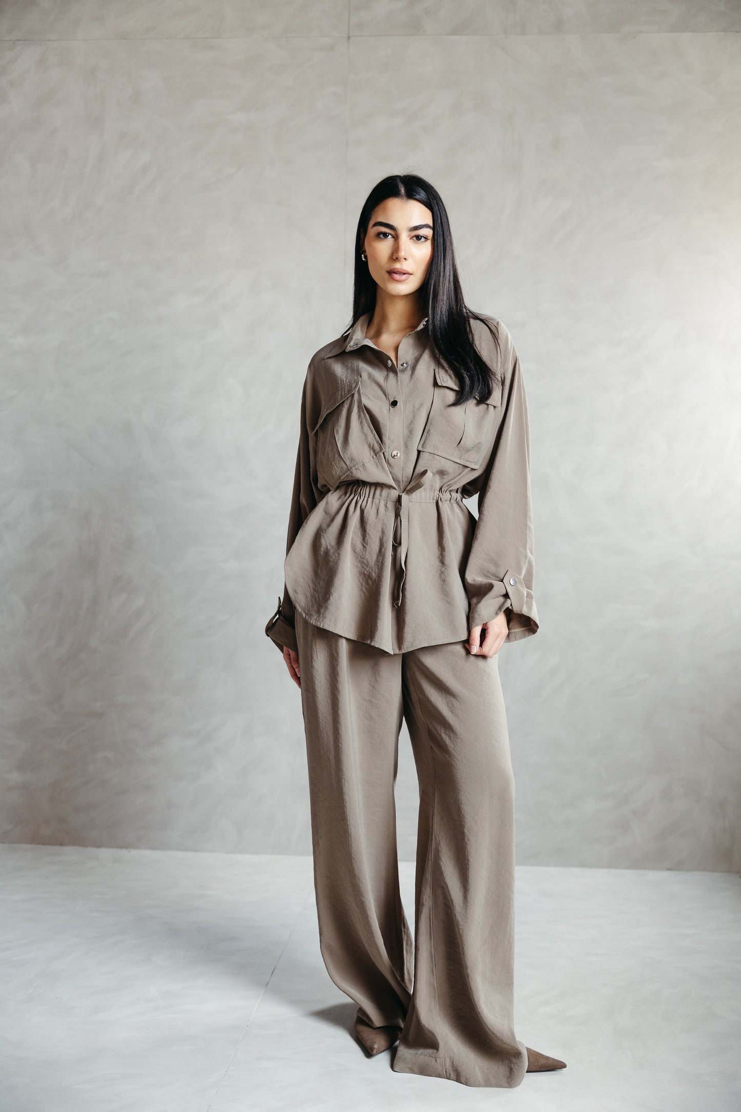 The Signature set in Olive Beige