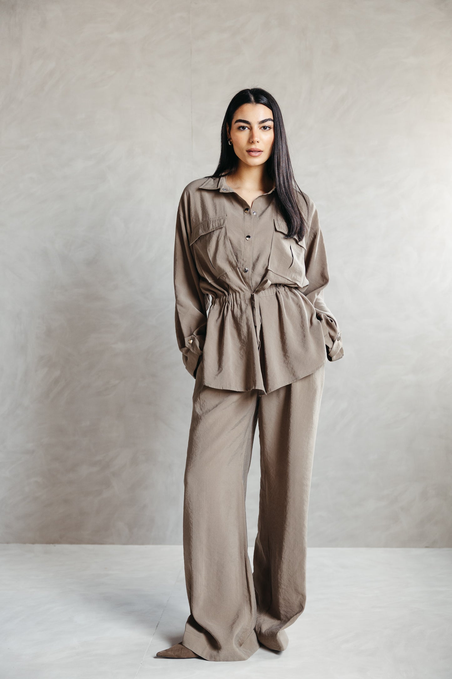 The Signature set in Olive Beige