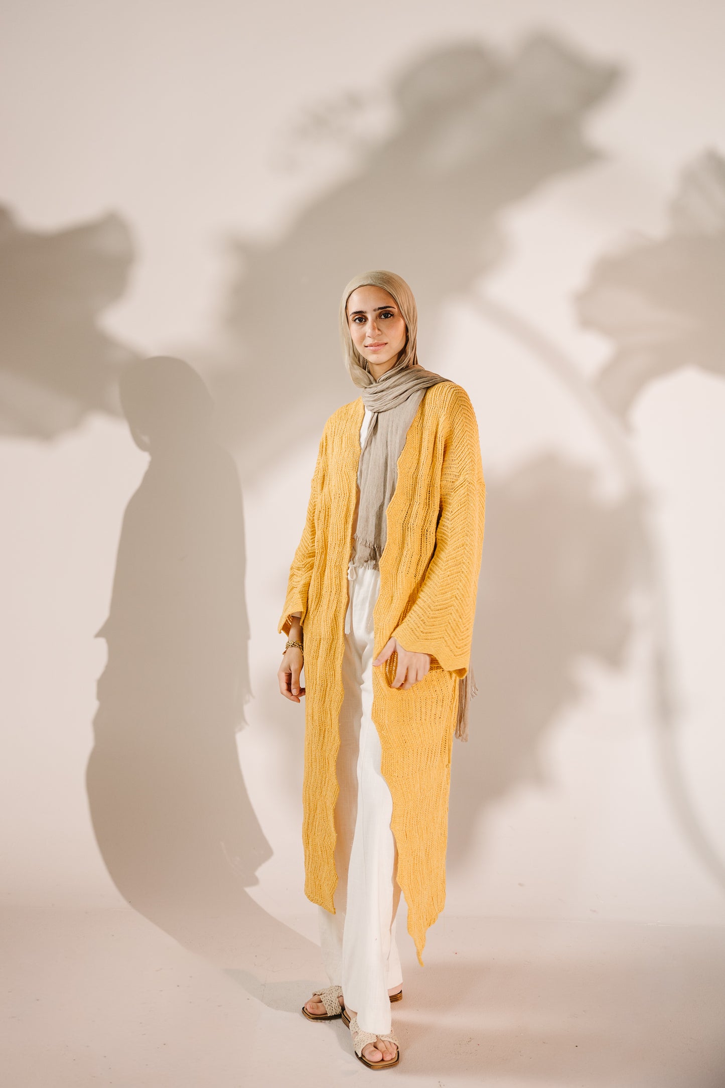 KnotWave Cardigan in Canary