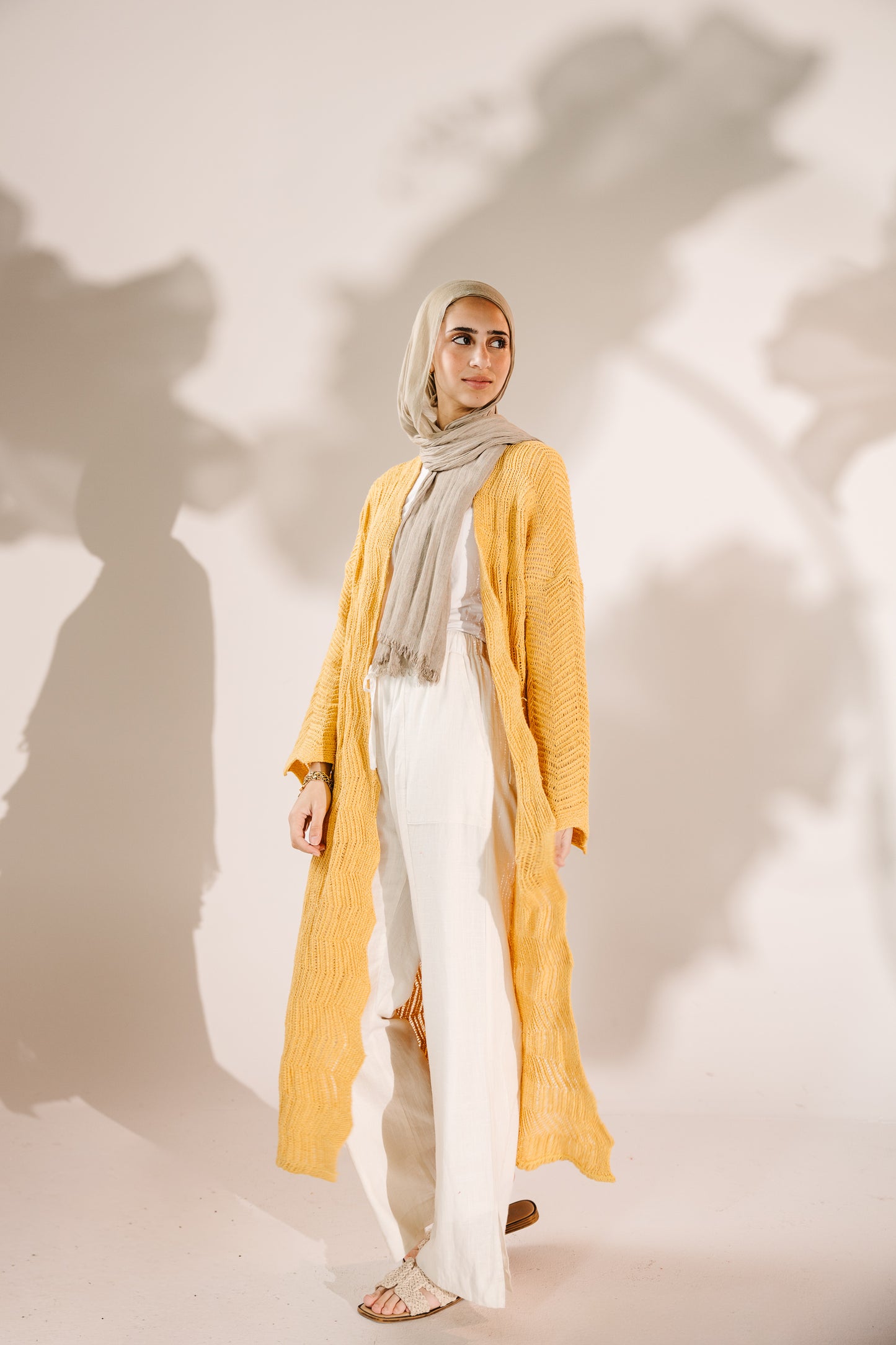 KnotWave Cardigan in Canary