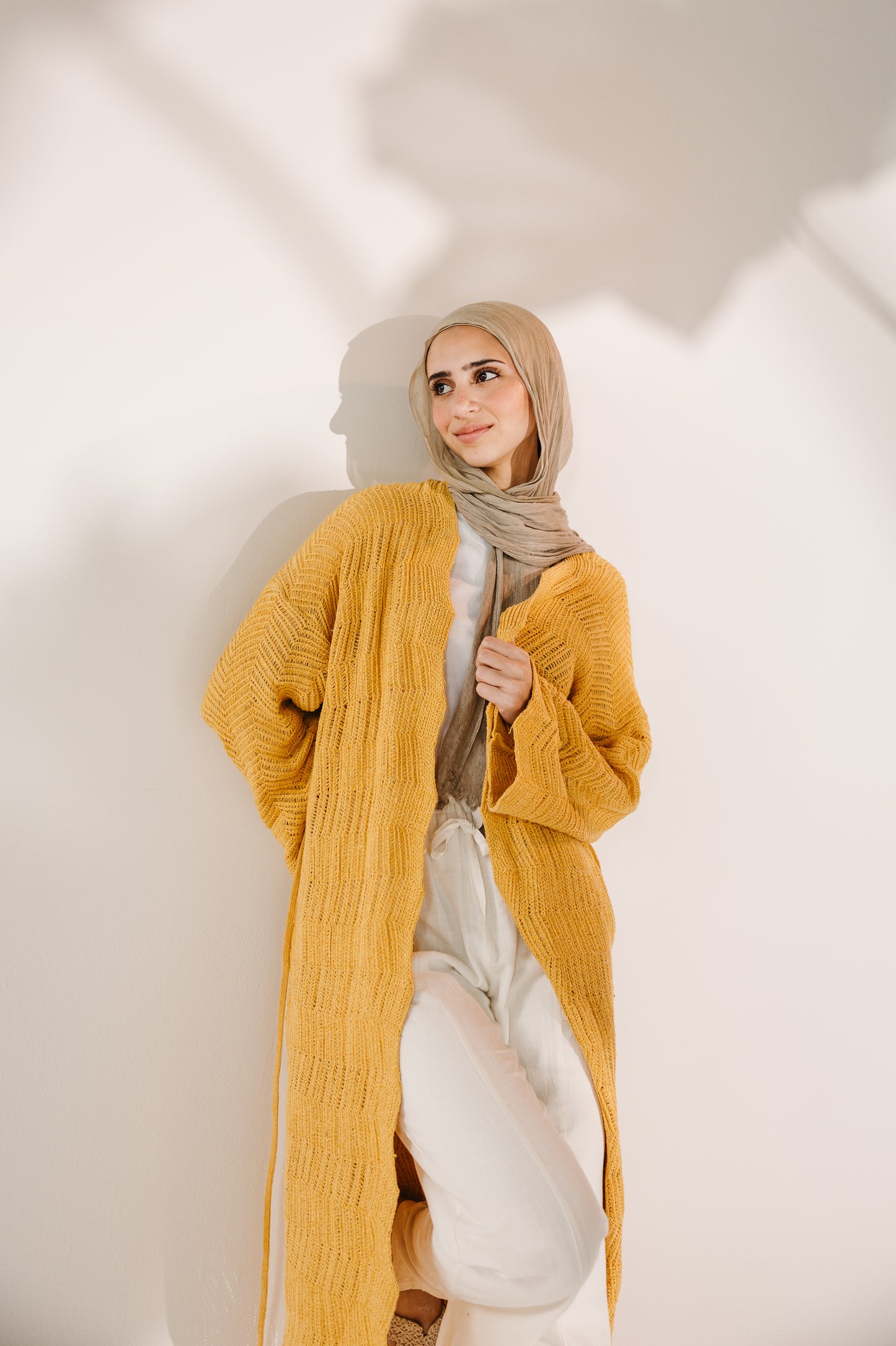 KnotWave Cardigan in Canary