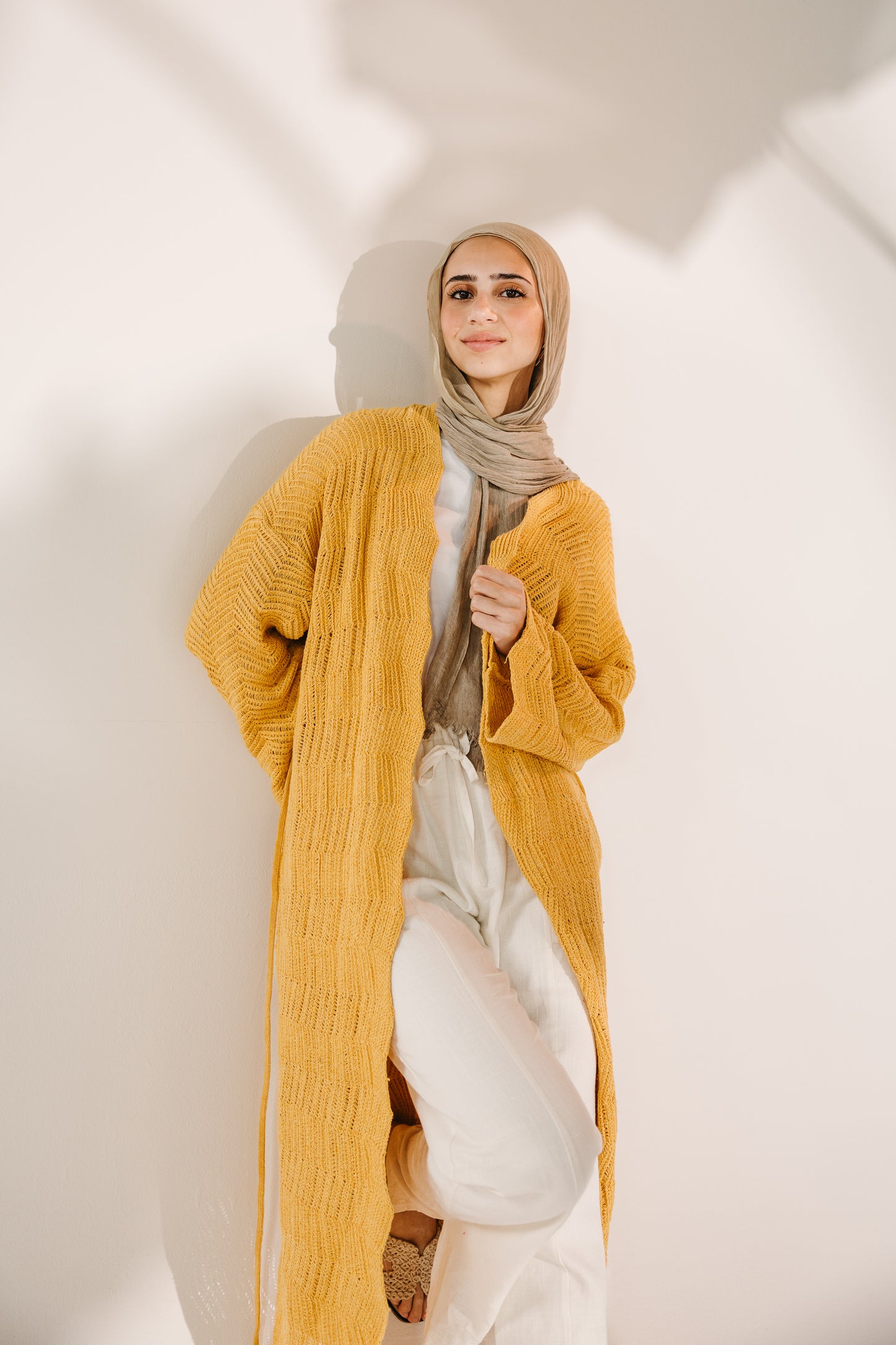 KnotWave Cardigan in Canary