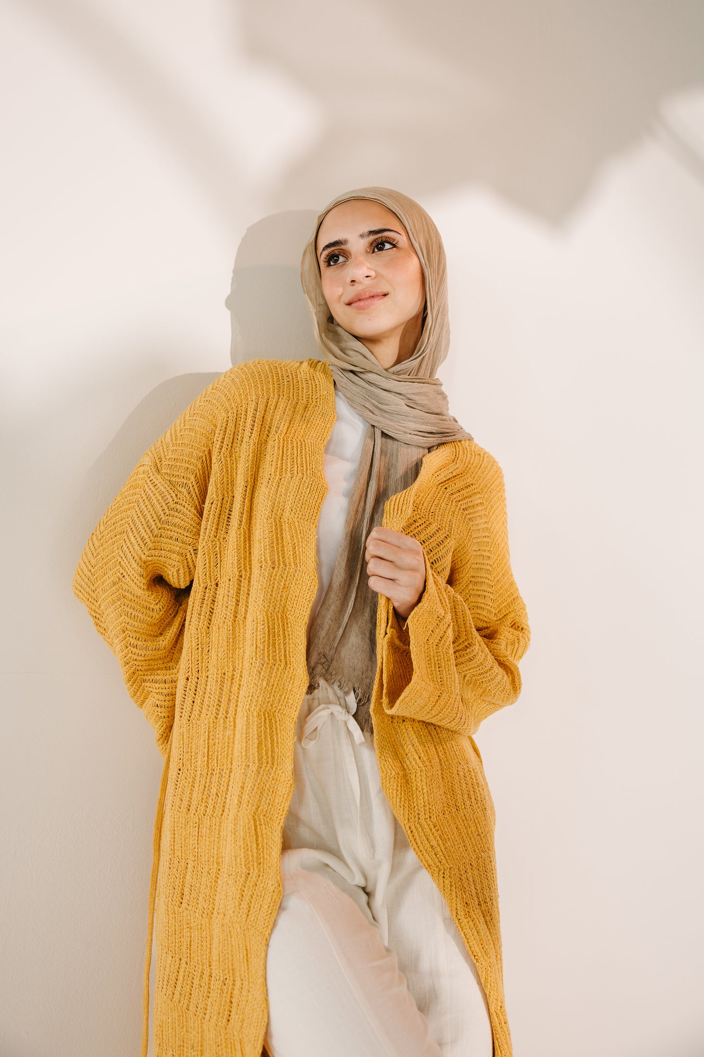 KnotWave Cardigan in Canary