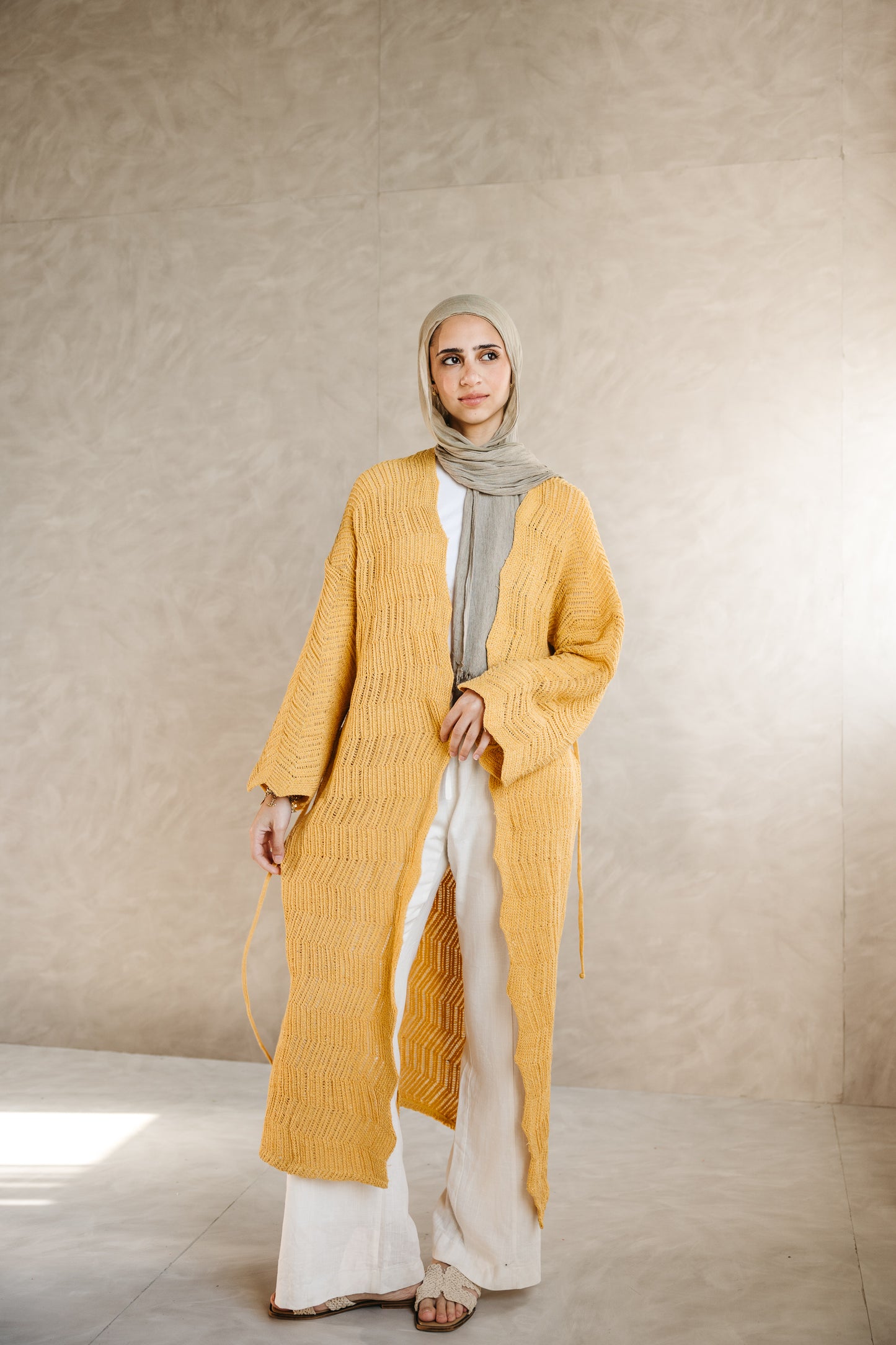 KnotWave Cardigan in Canary