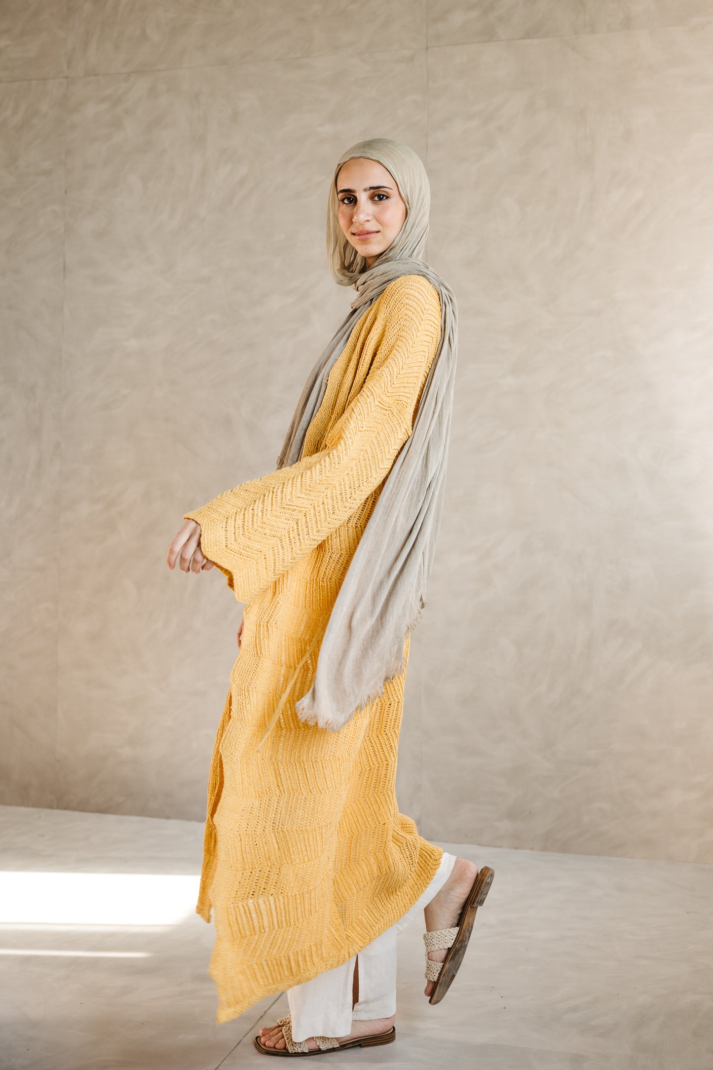 KnotWave Cardigan in Canary