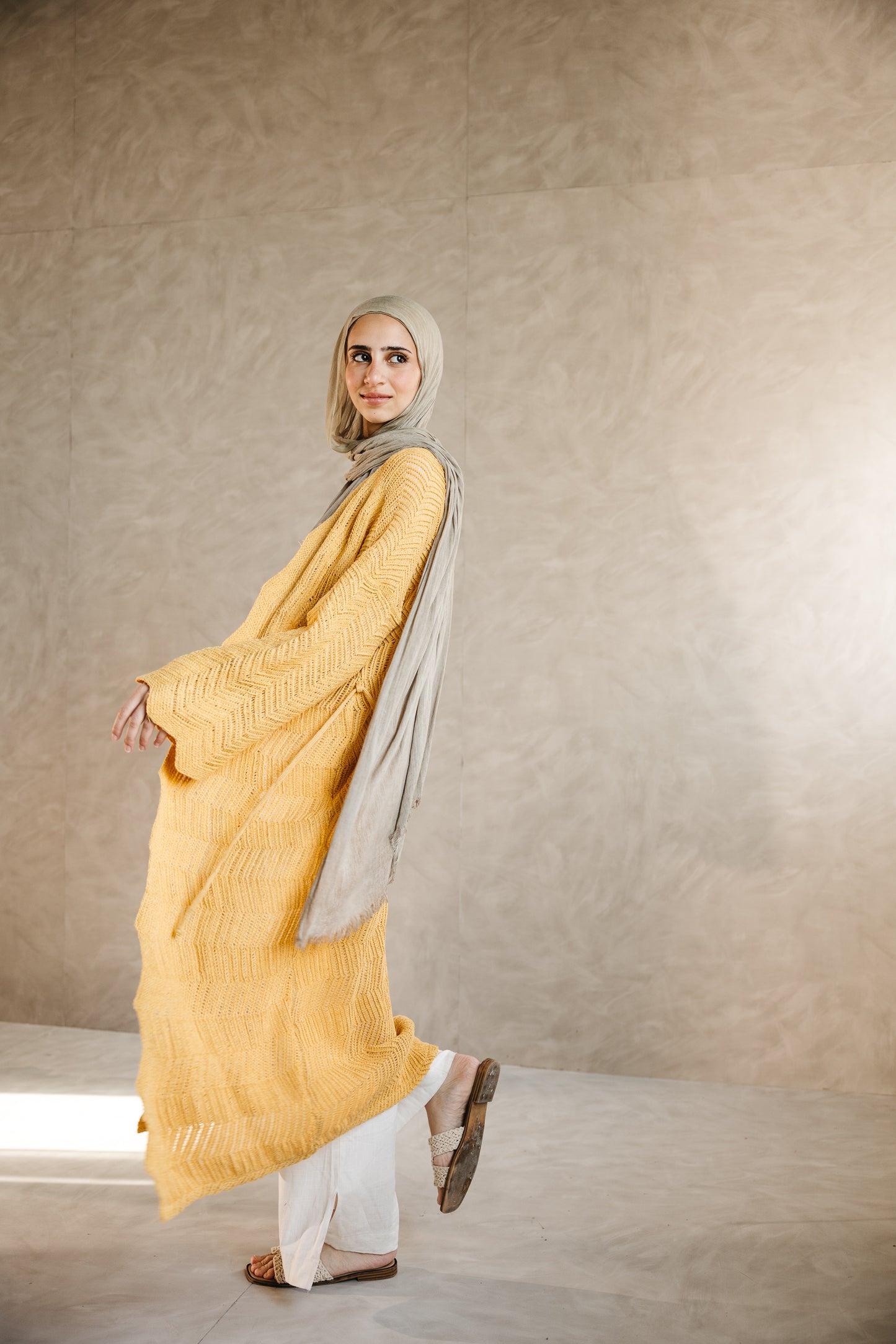 KnotWave Cardigan in Canary