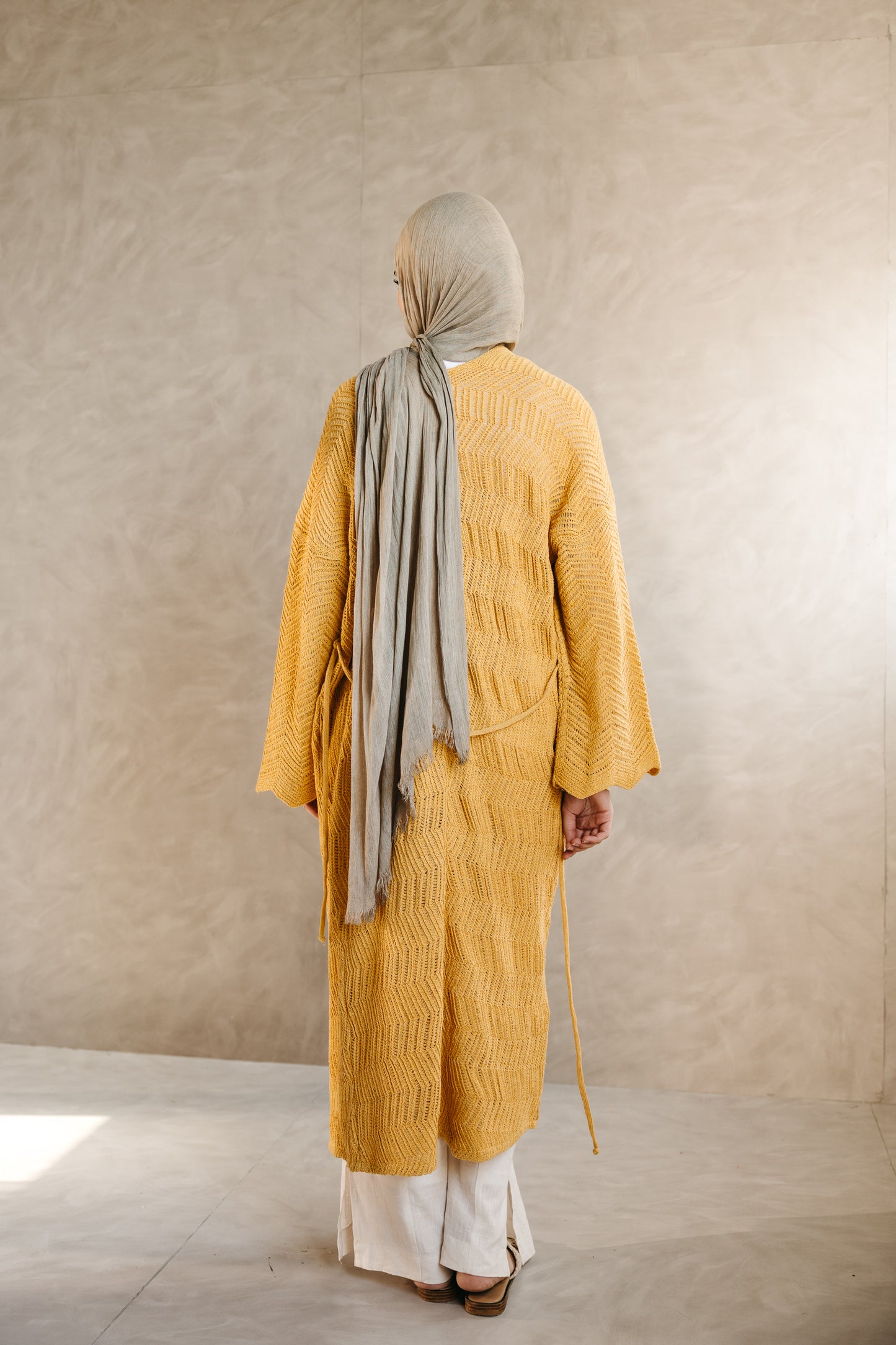 KnotWave Cardigan in Canary