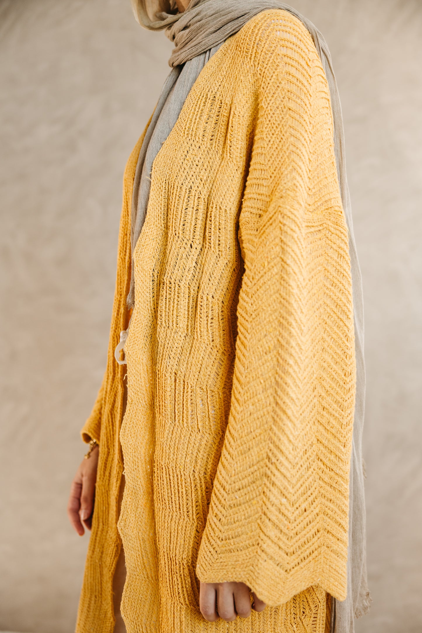KnotWave Cardigan in Canary