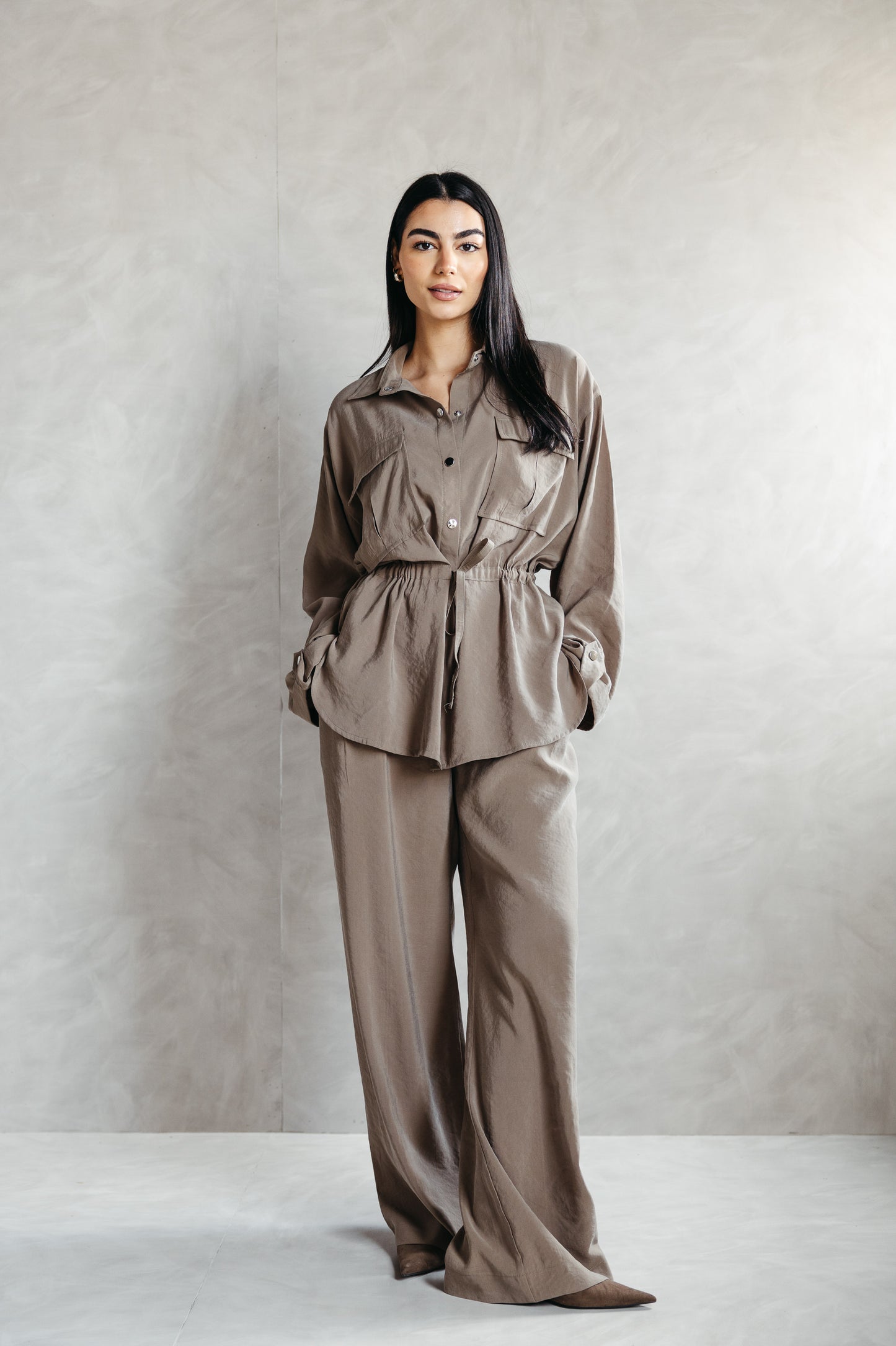 The Signature set in Olive Beige