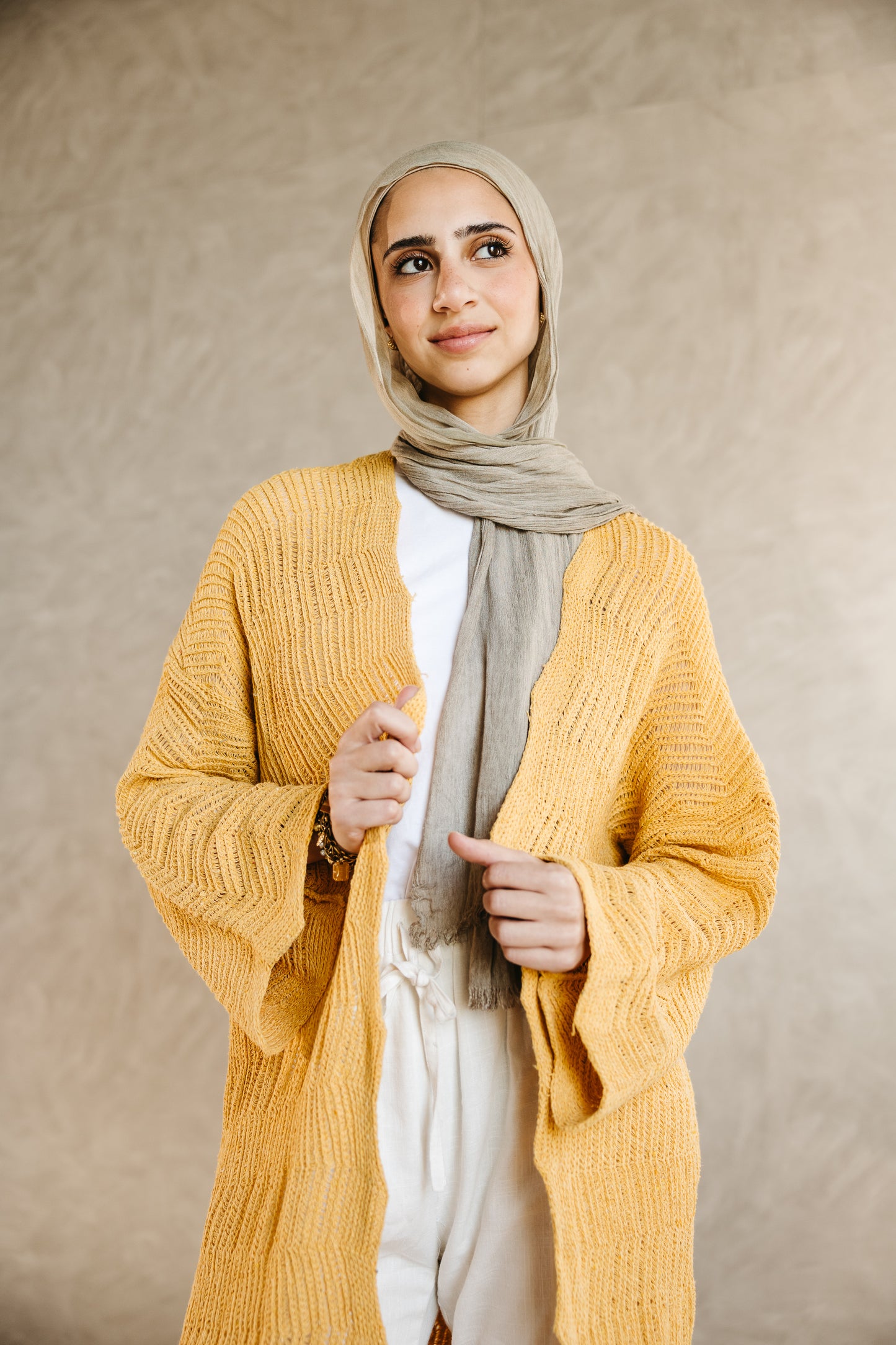 KnotWave Cardigan in Canary