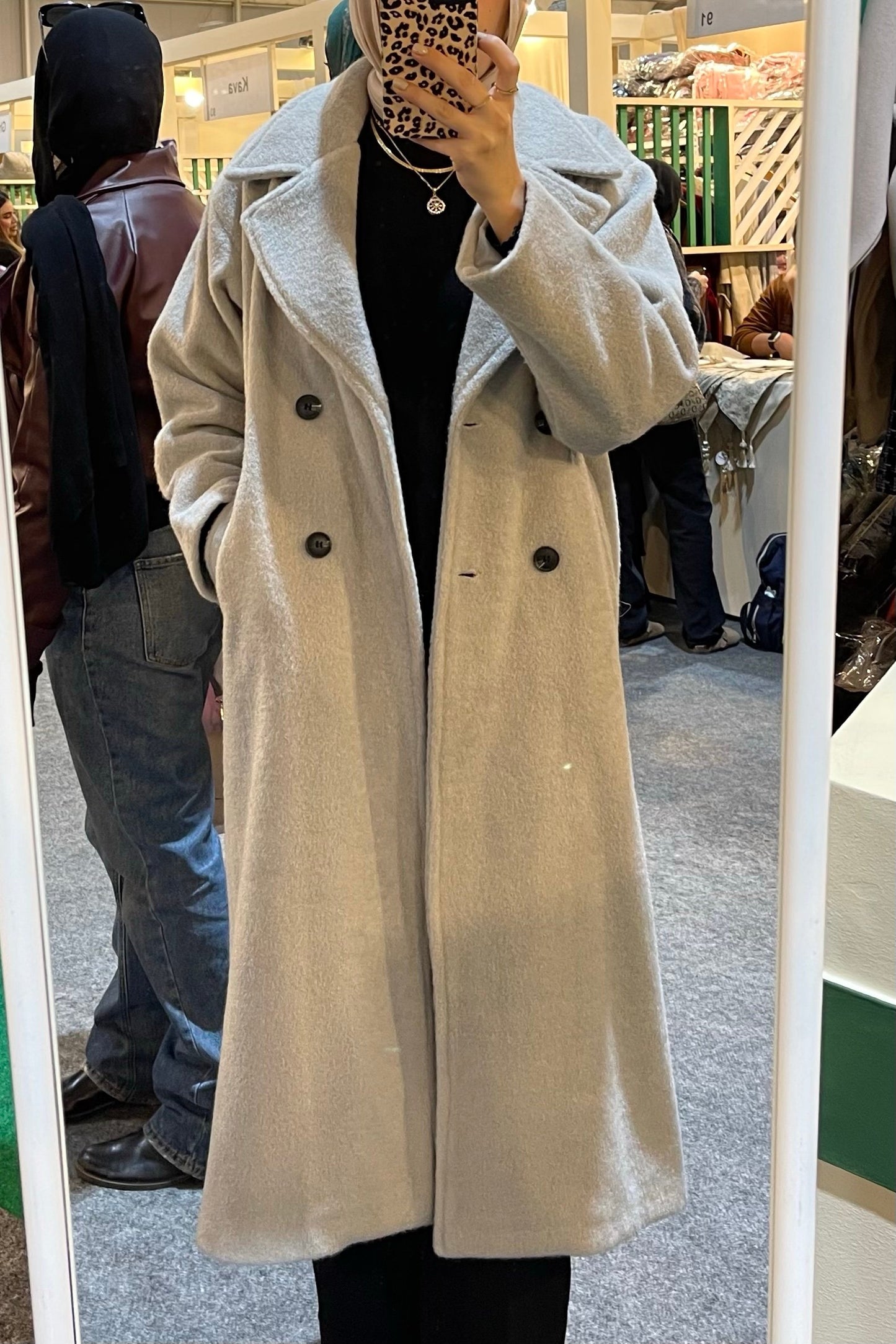 Gray City Breeze Wool Coat
