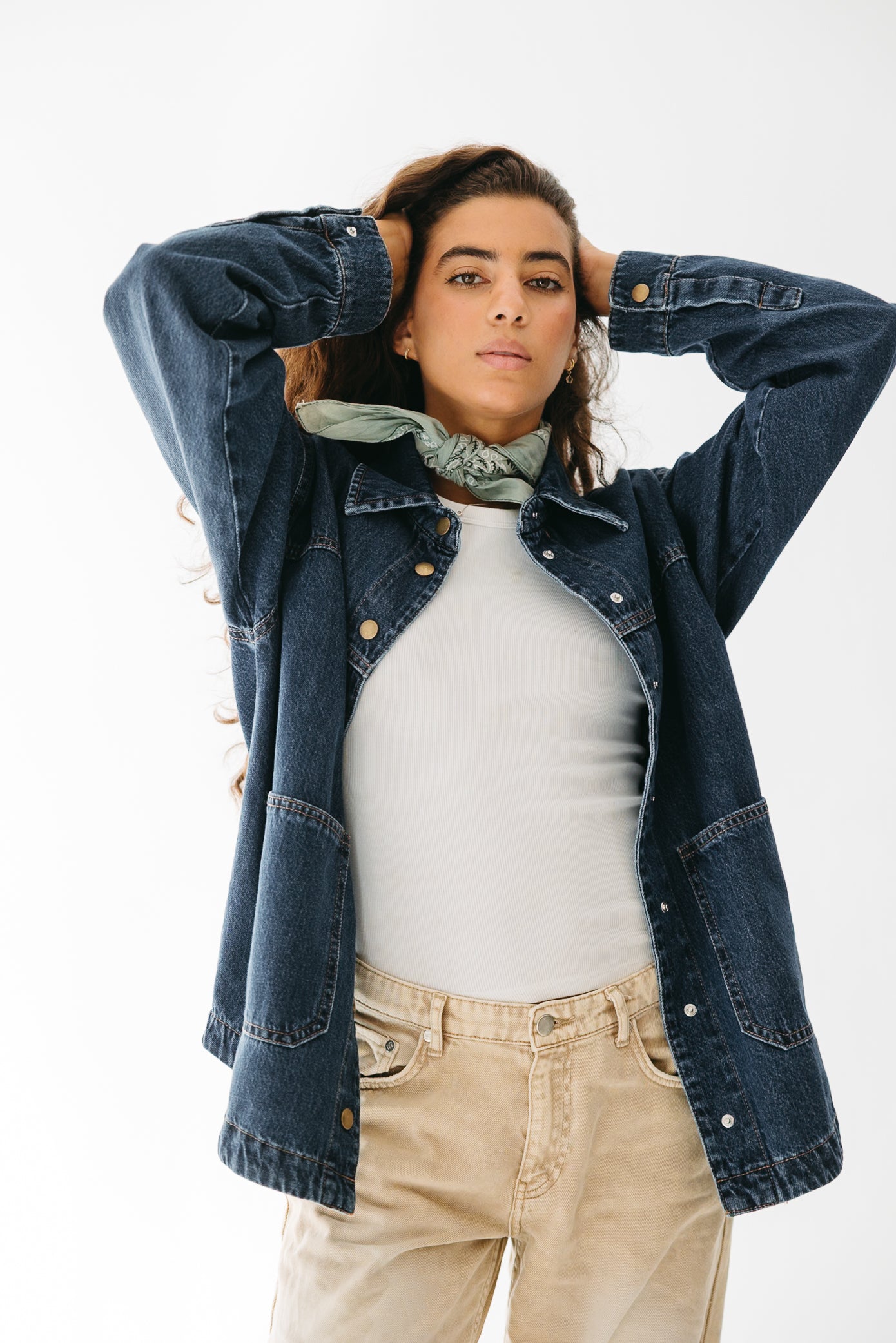 The Origin Denim Jacket in Deep Blue