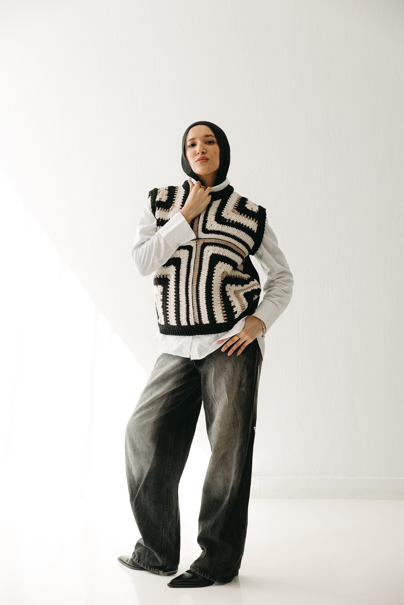 The Artisan Vest in Black