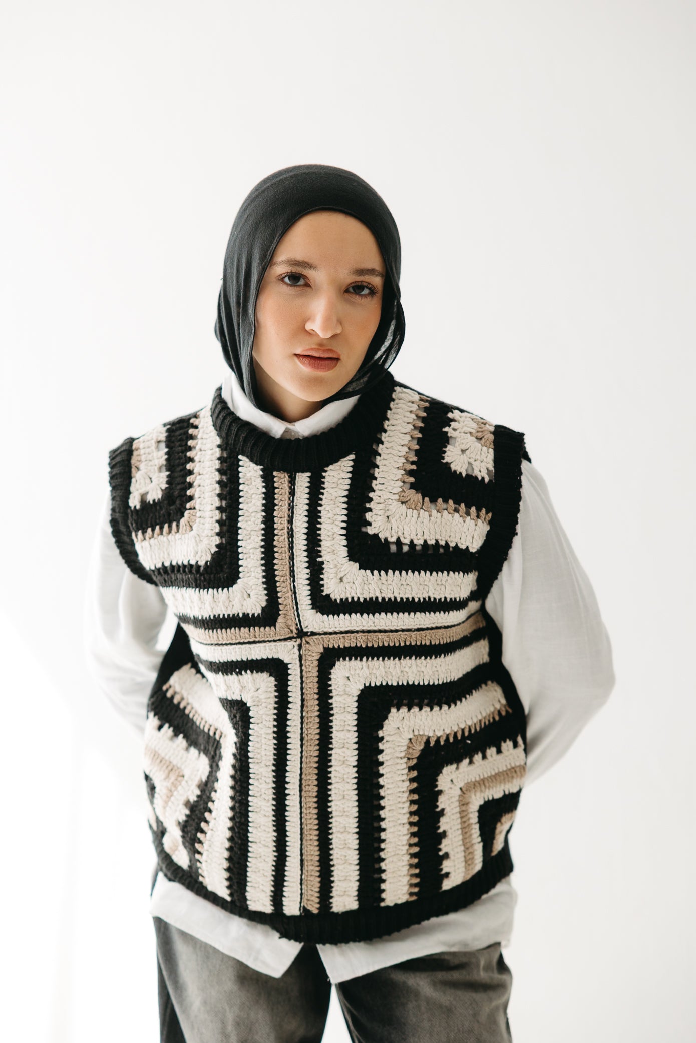 The Artisan Vest in Black