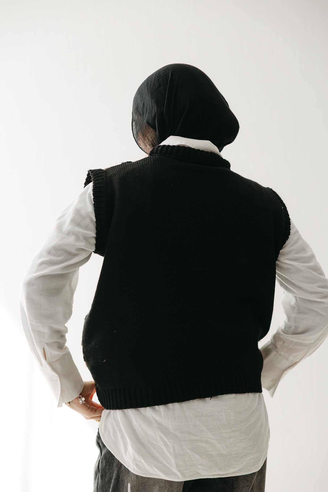 The Artisan Vest in Black