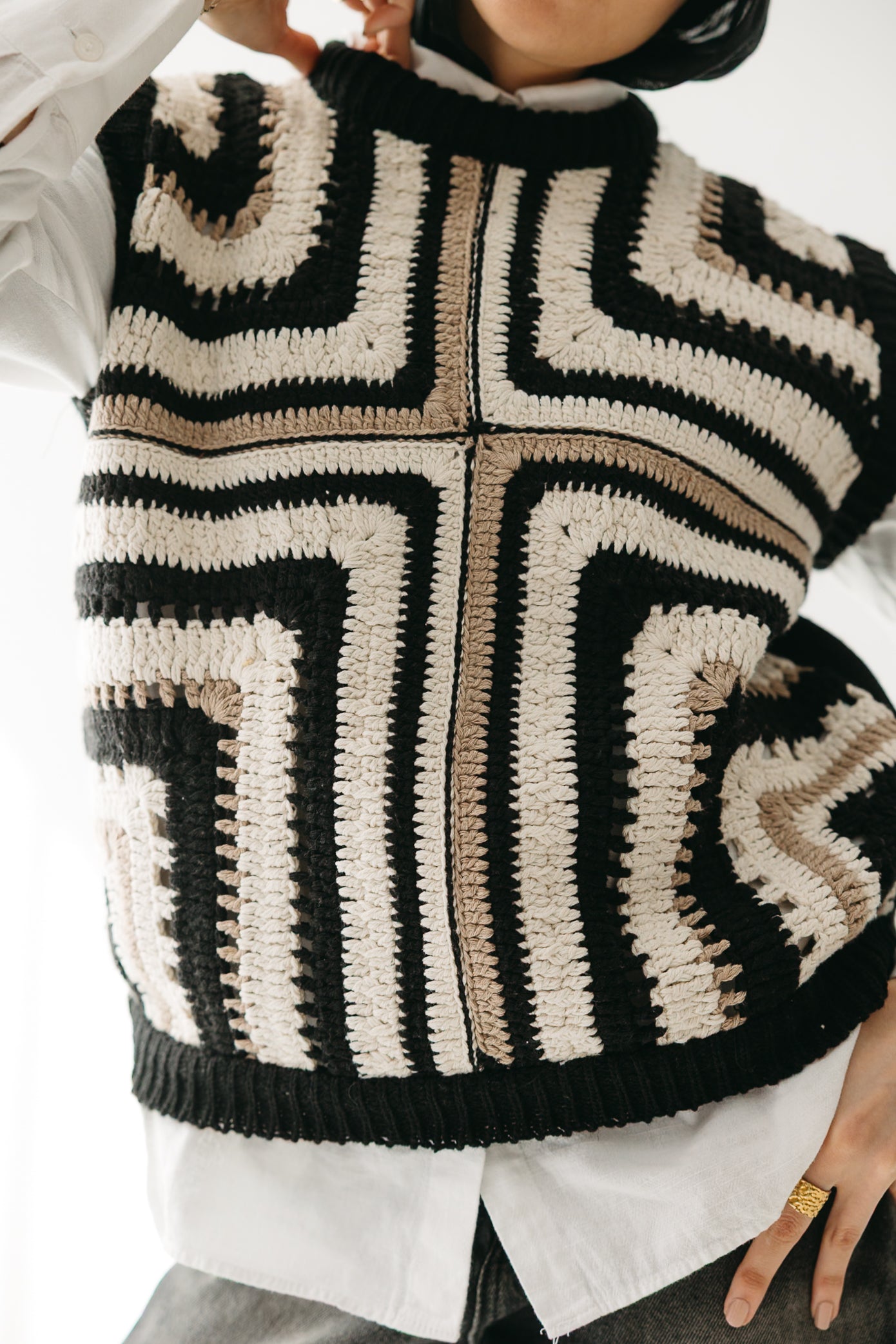 The Artisan Vest in Black